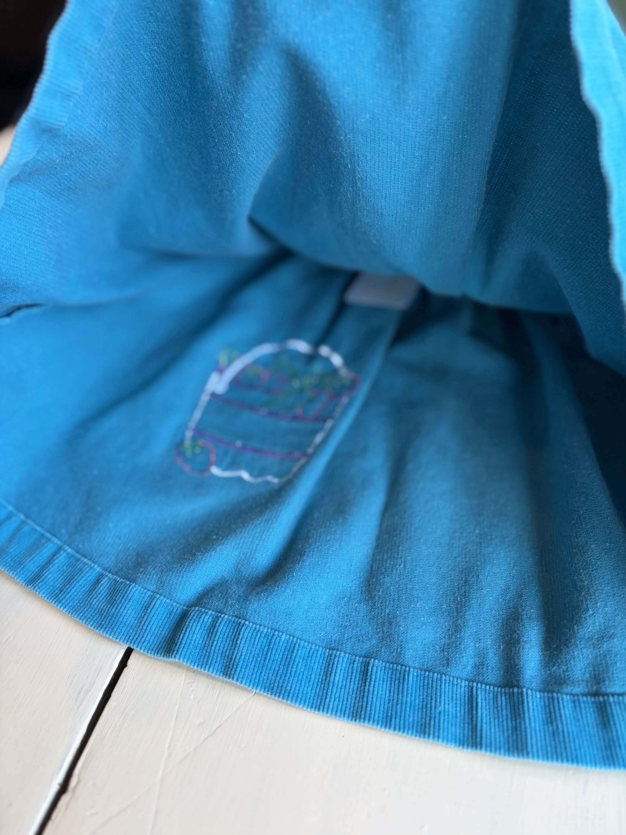 【kids】100% cotton strawberry appliqué dress 6