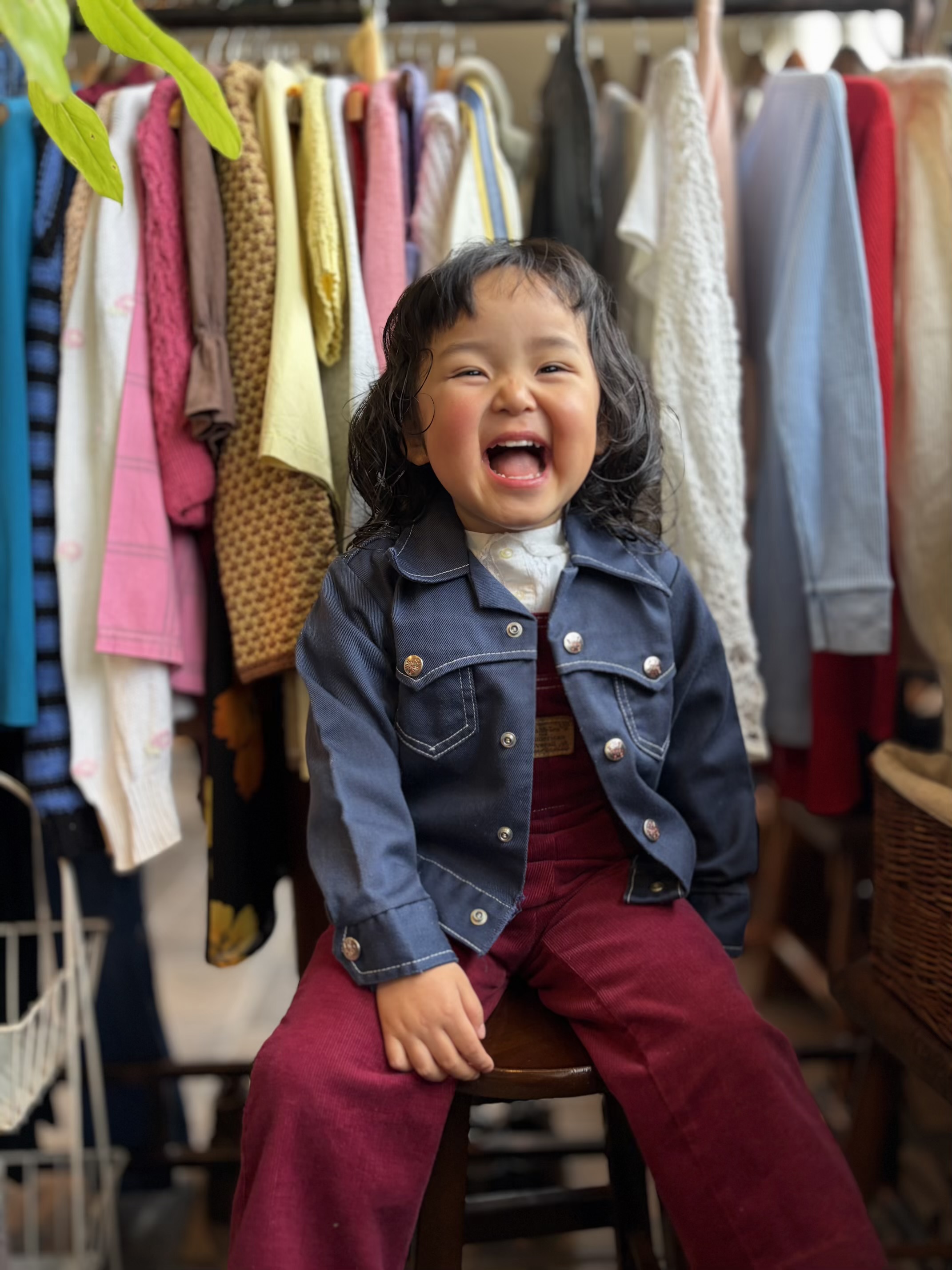 【kids】USA vintage denim jacket 4
