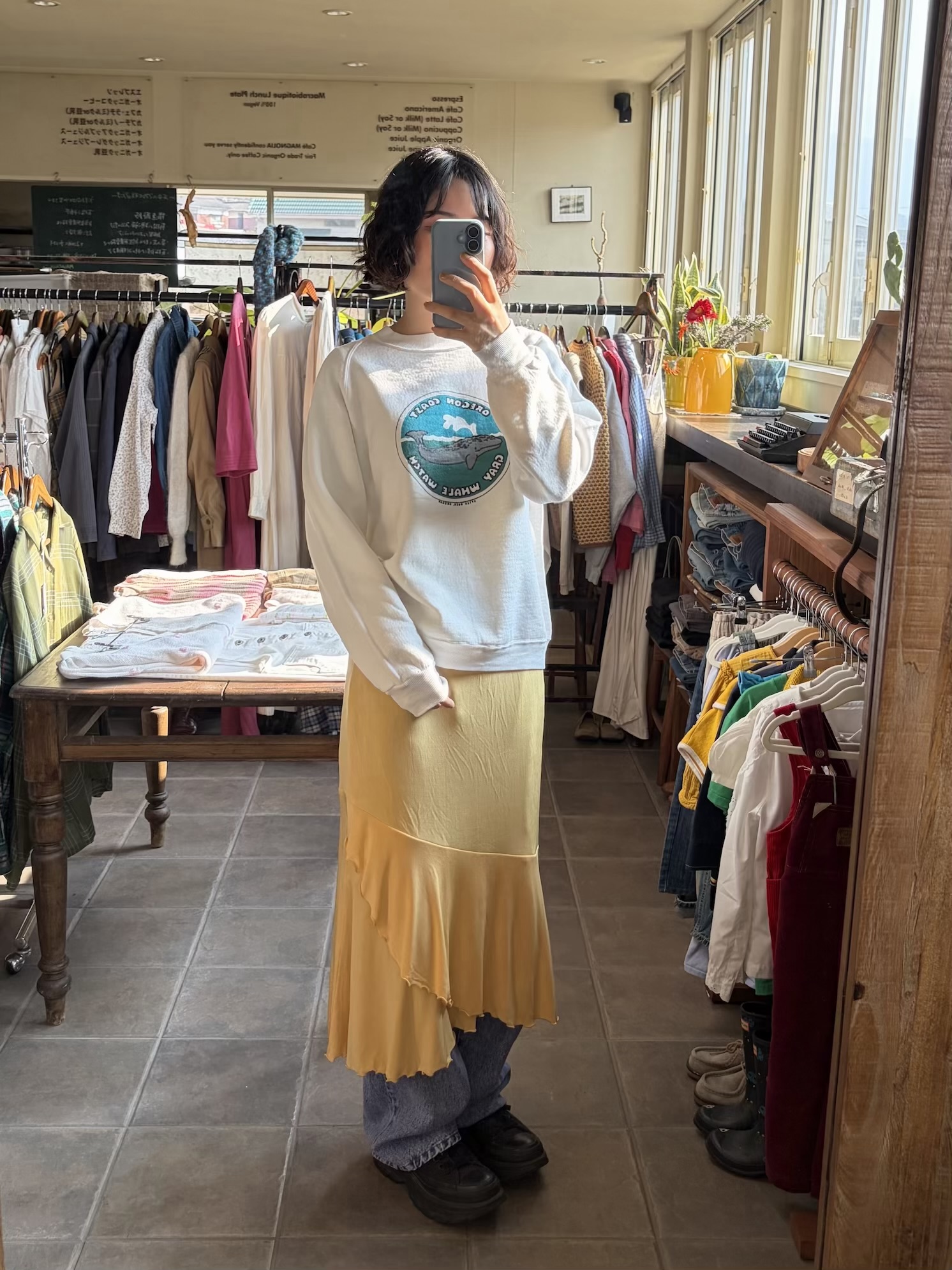 orange frill skirt 7