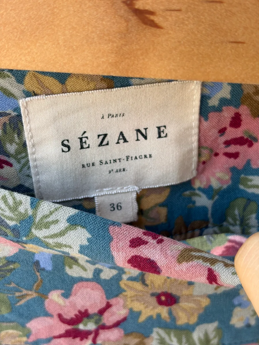 "SEZANE" floral design skirt 6