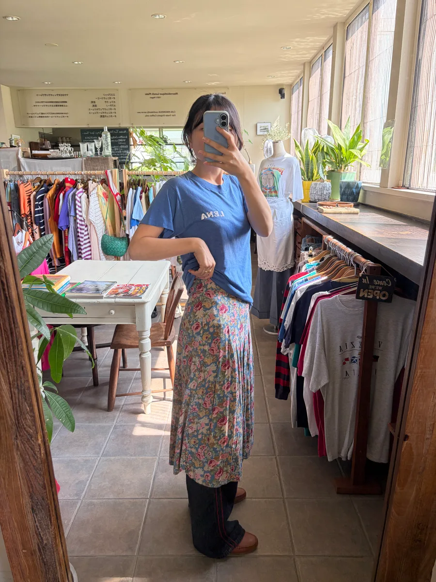"SEZANE" floral design skirt 2