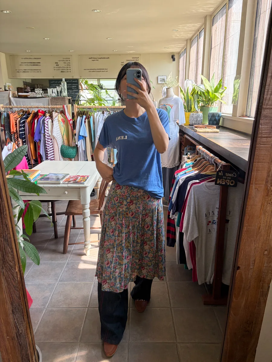 "SEZANE" floral design skirt 8