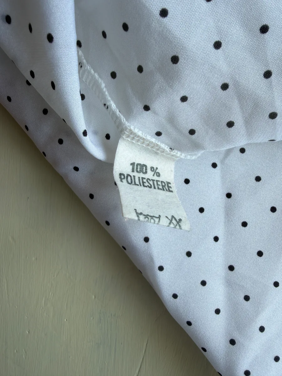 70s Italy sheer dot shirt 7