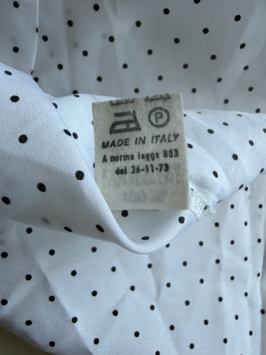70s Italy sheer dot shirt 8