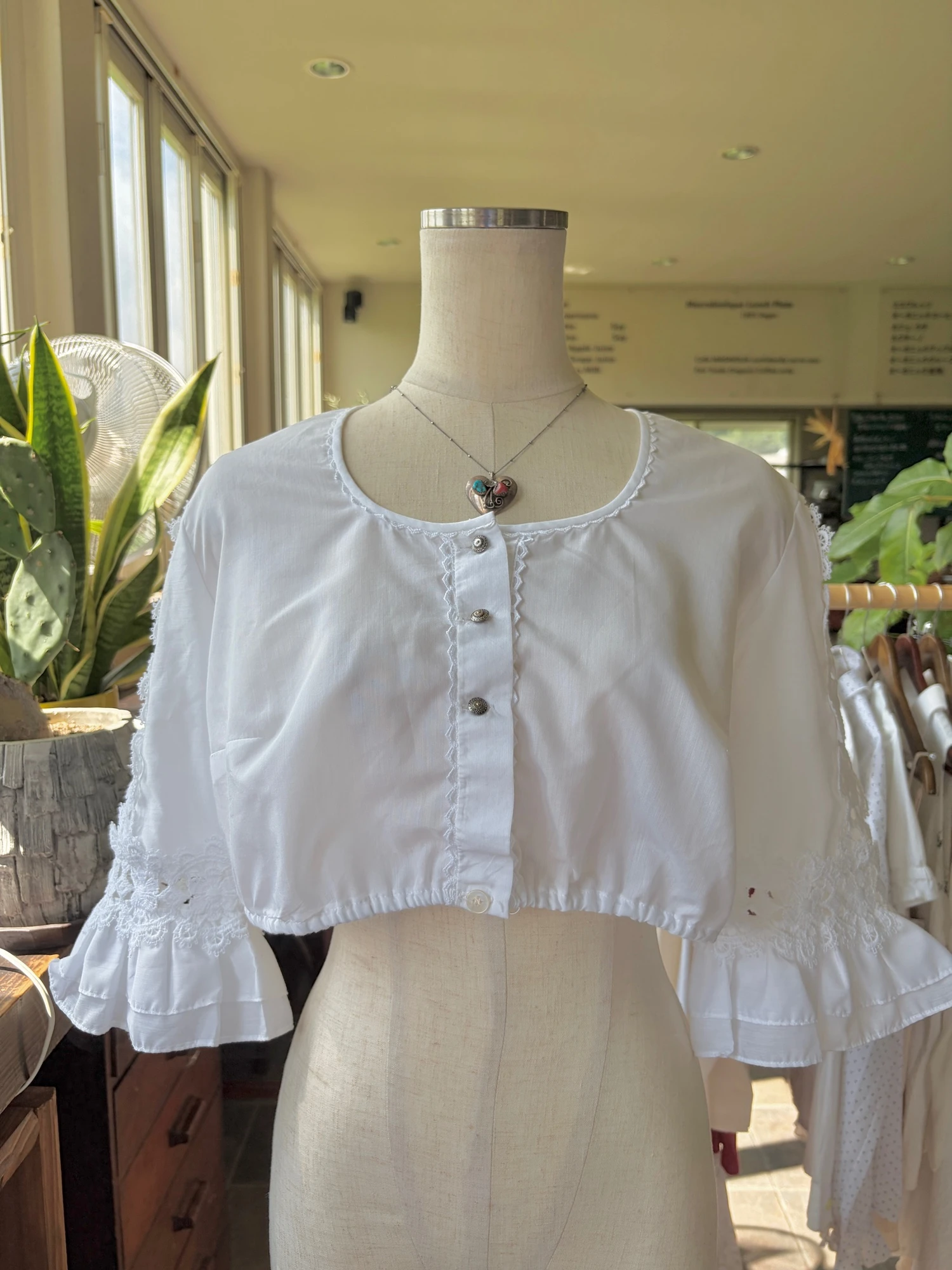 tyrolean lace blouse