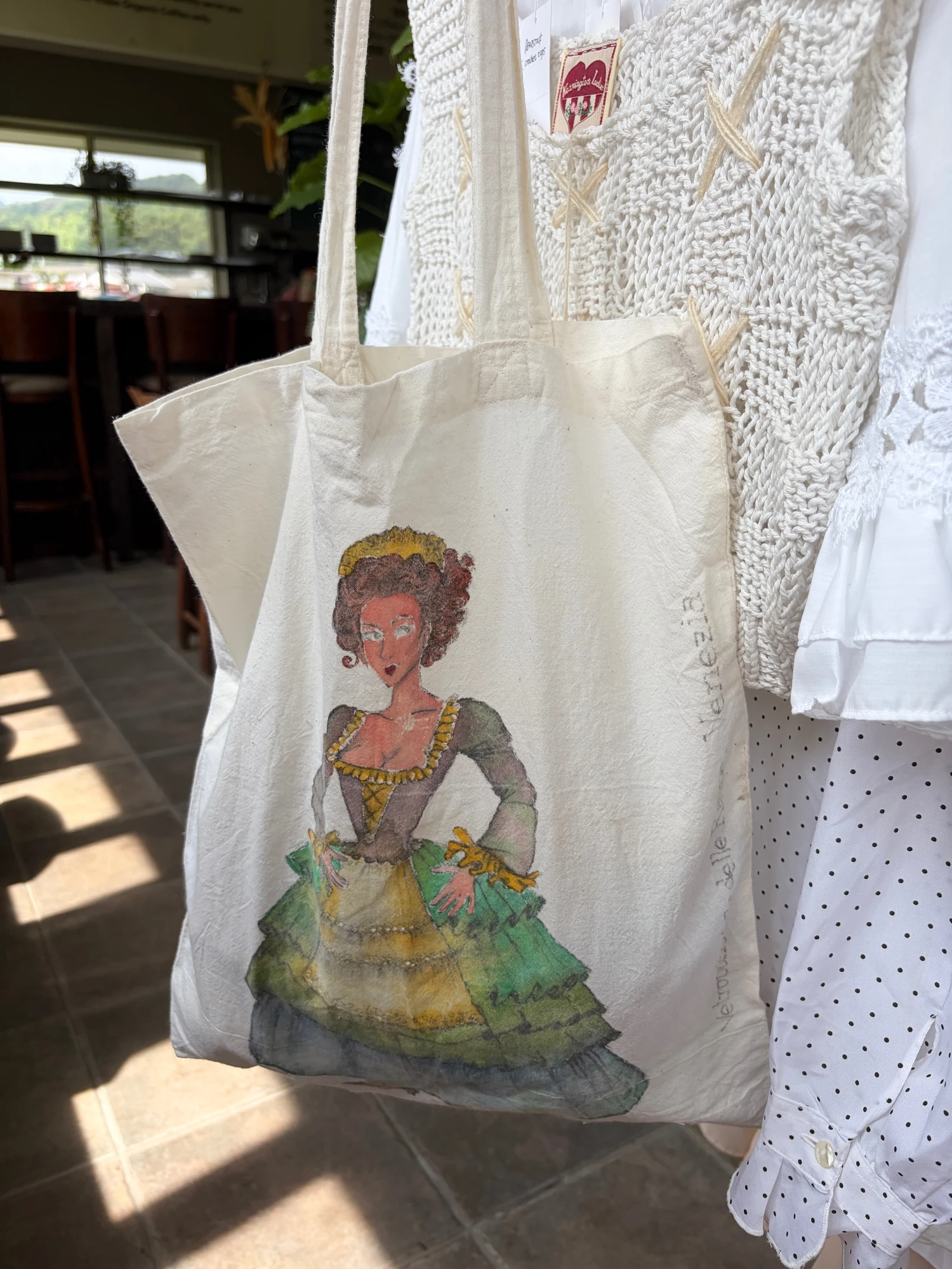 Venezia handwriting tote bag