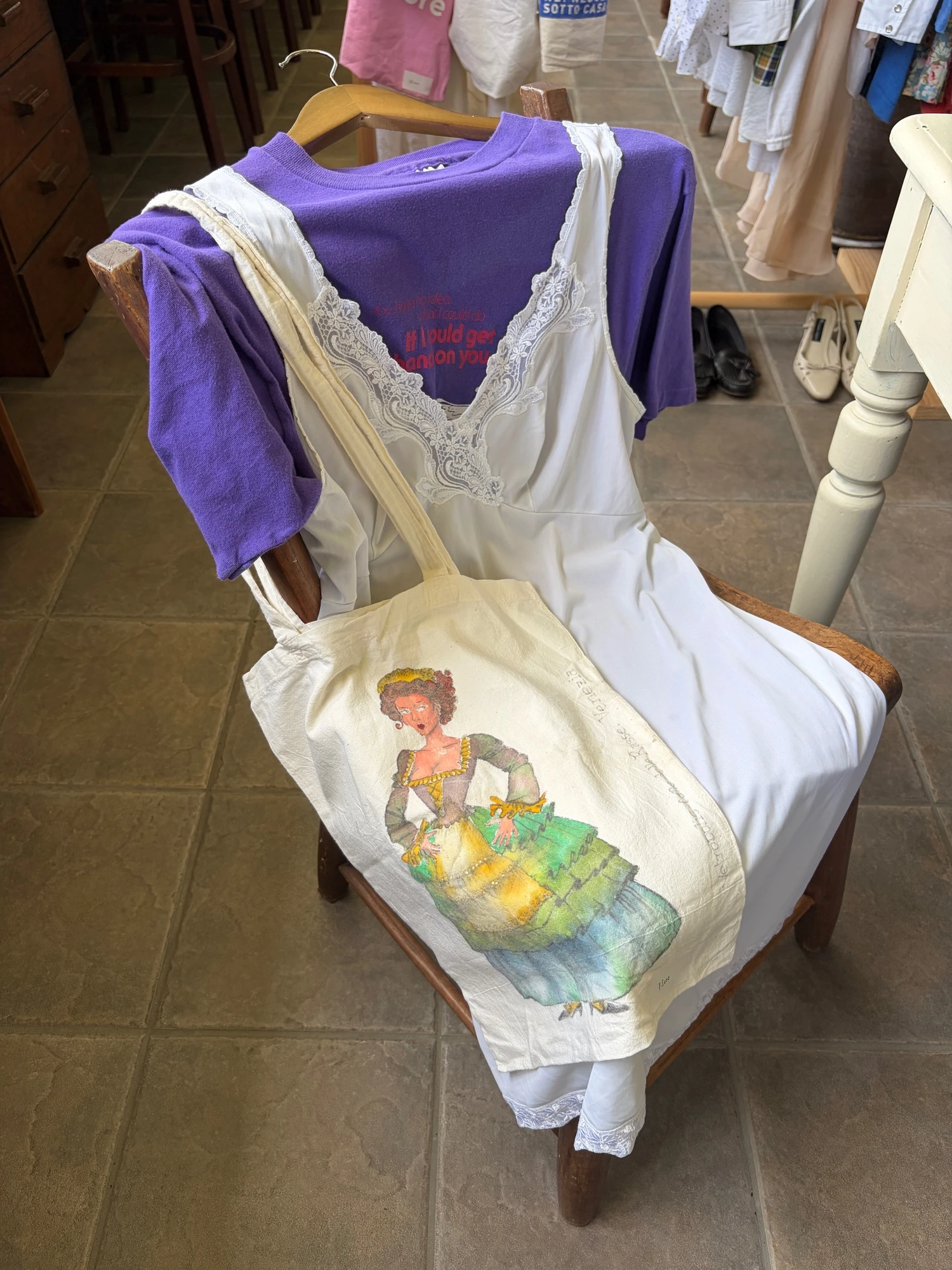 Venezia handwriting tote bag 3