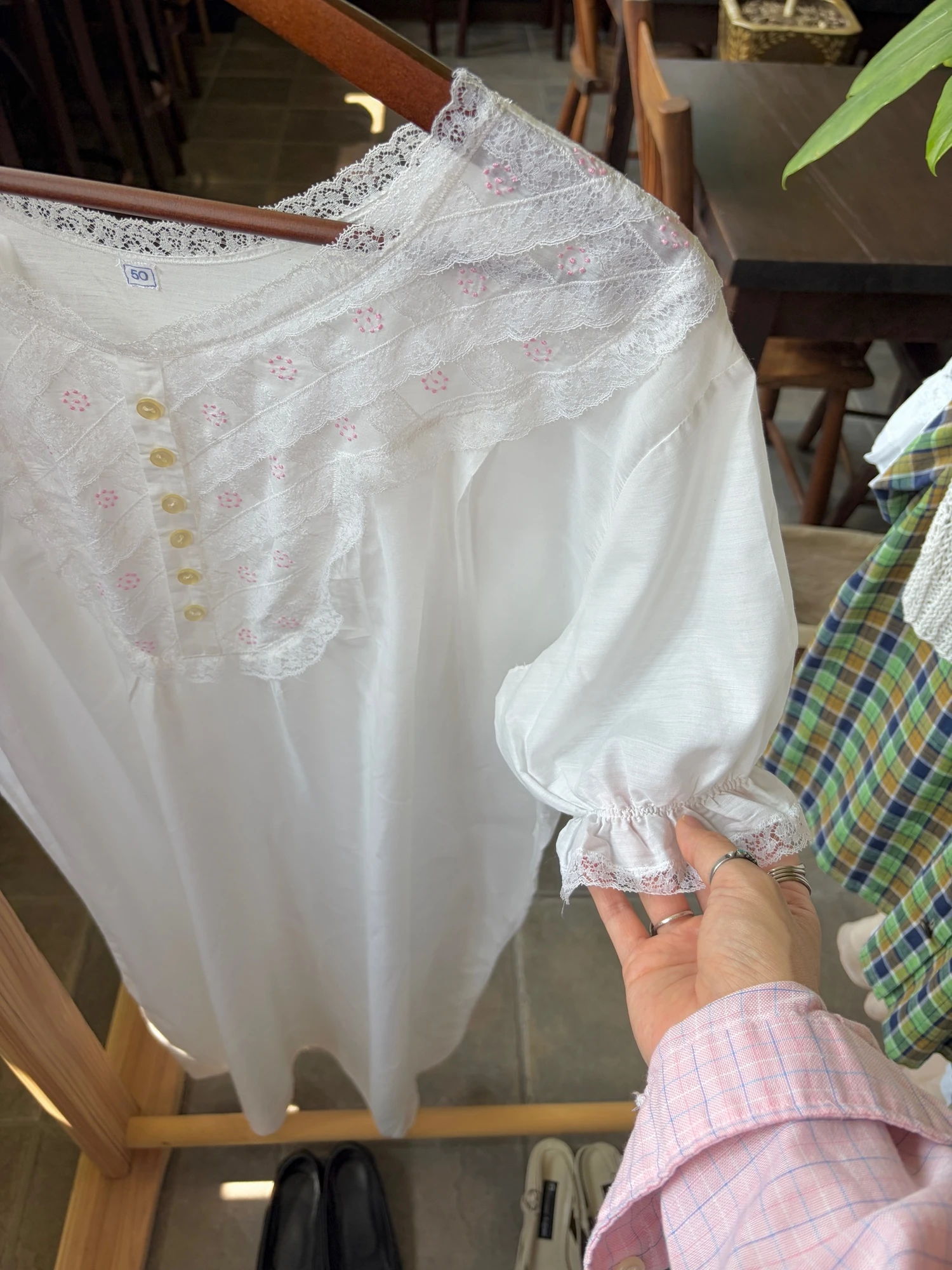 vintage half sleeve cotton dress 2