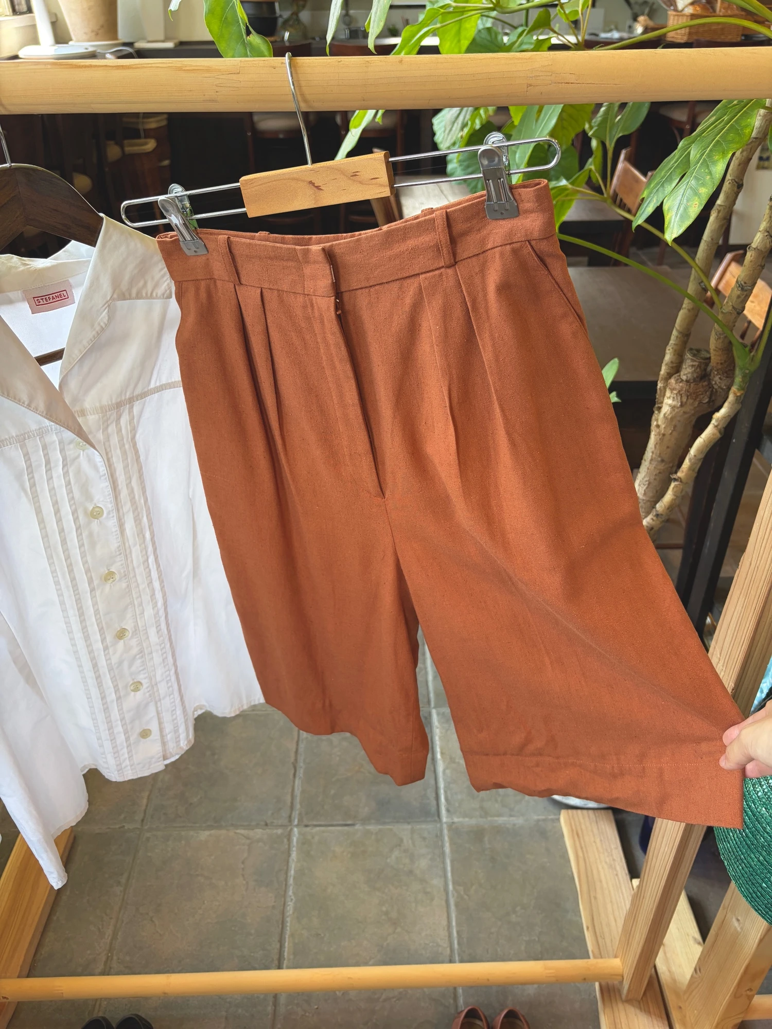 brown half pants 6