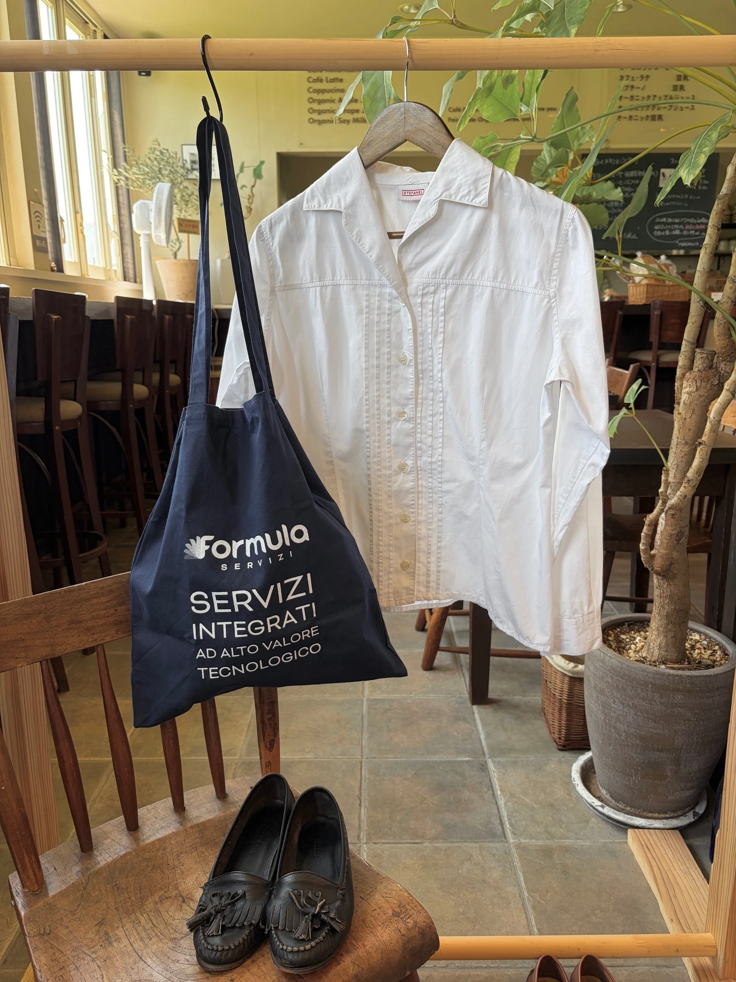 white long sleeve shirt