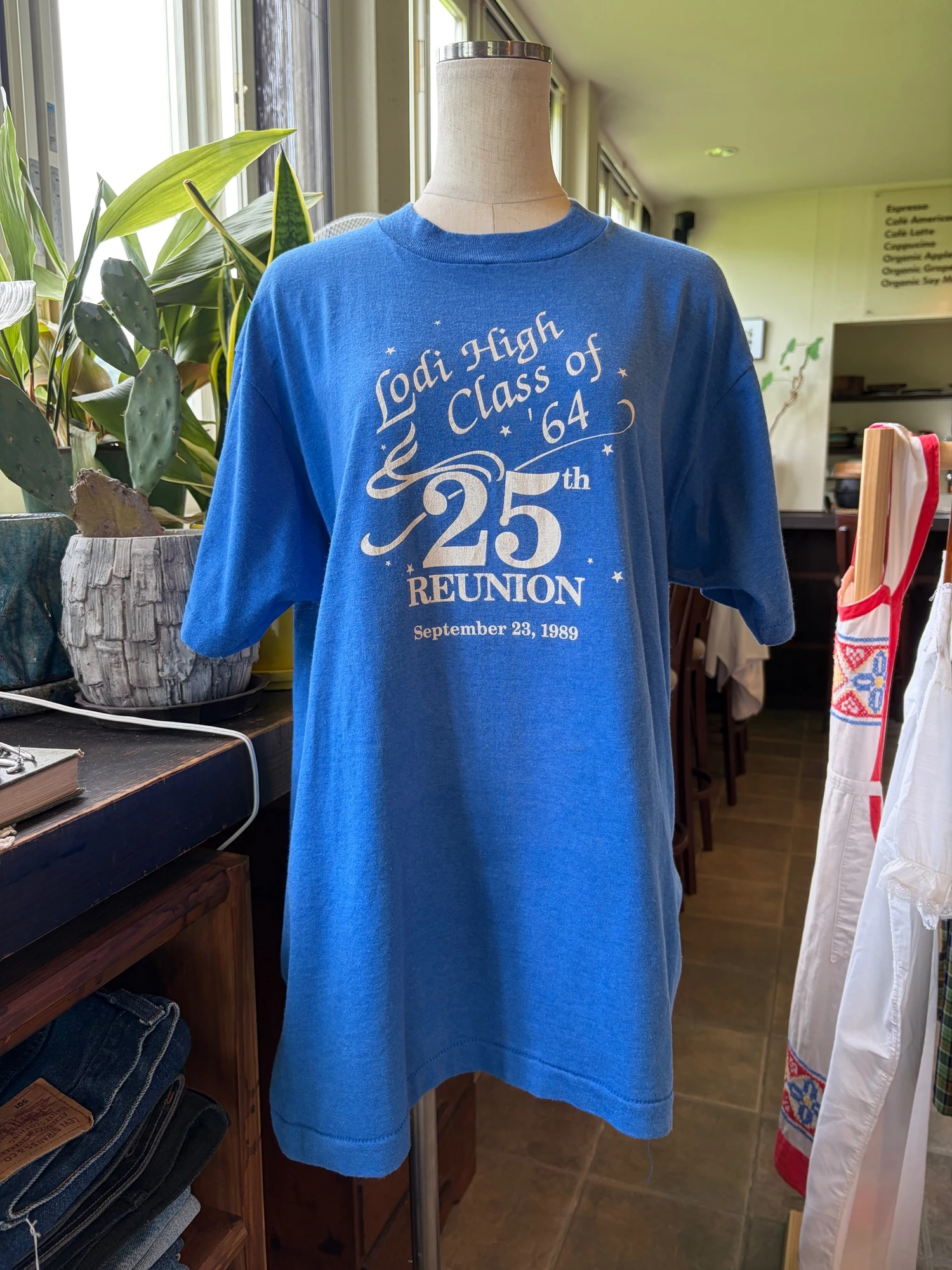 USA vintage blue t shirt 2