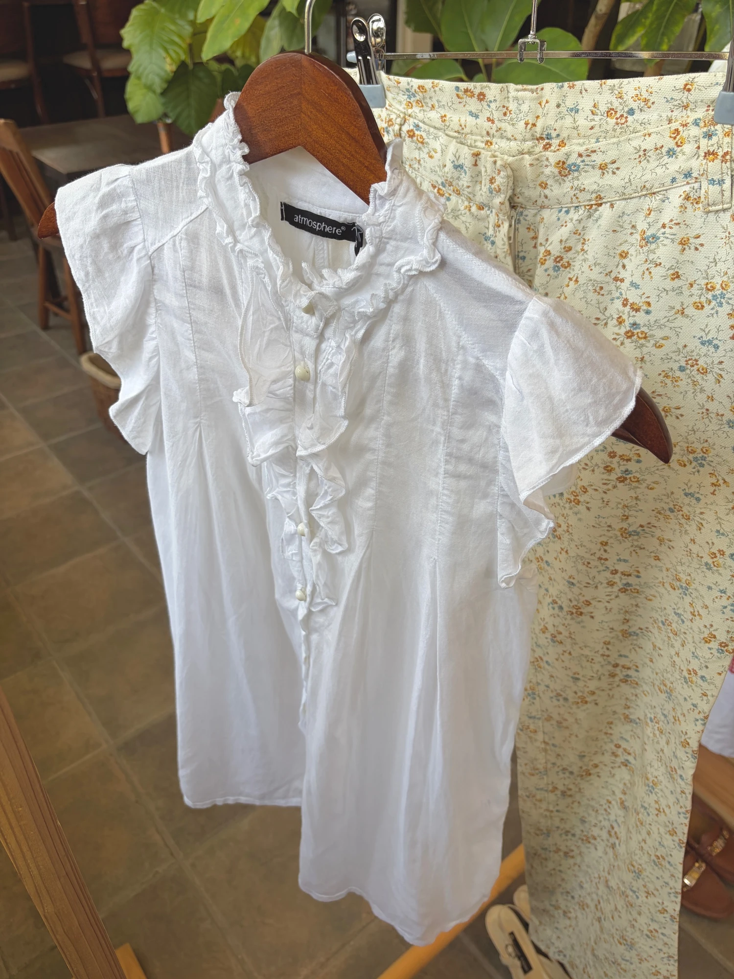 white cotton frill tops 13