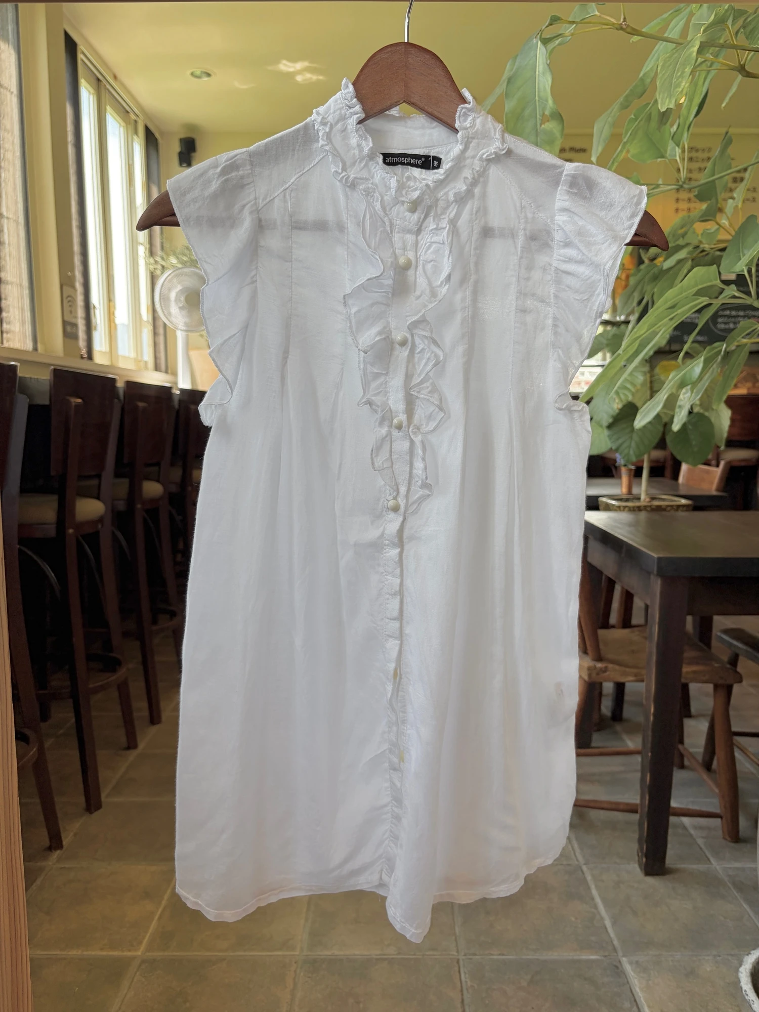 white cotton frill tops 8