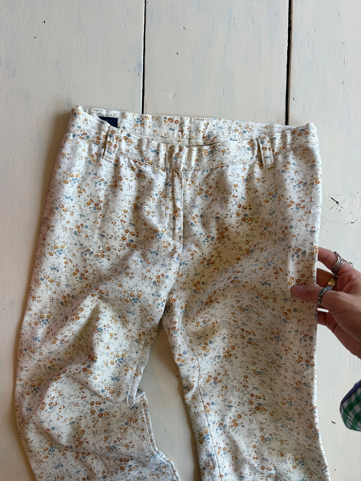 flower design pants