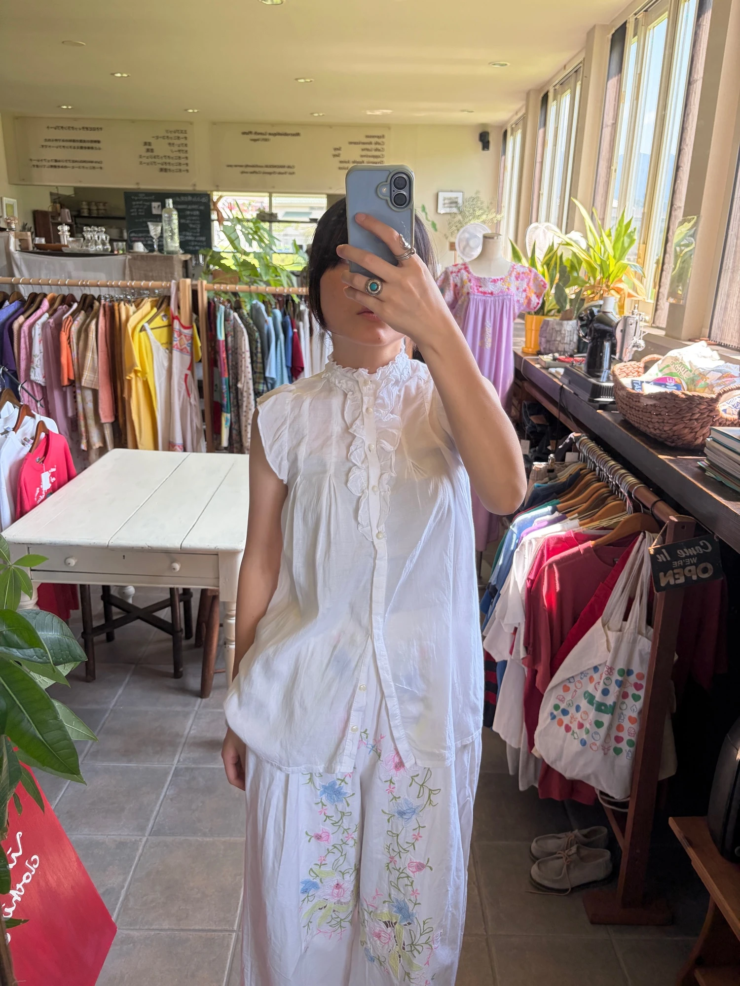 white cotton frill tops 5