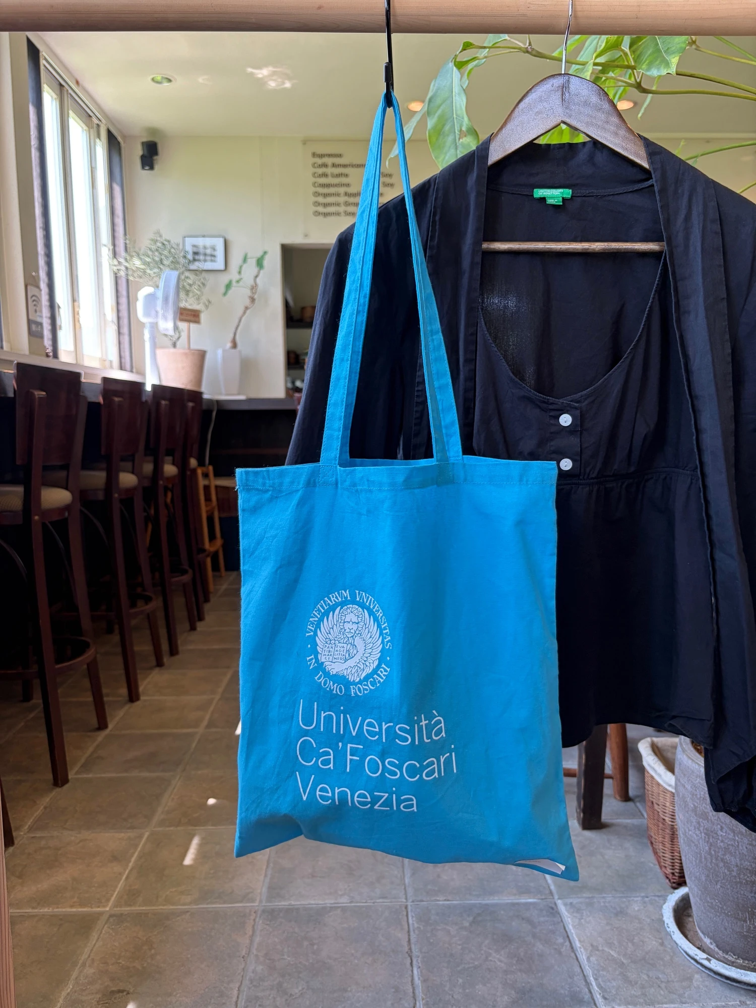 blue uni tote bag