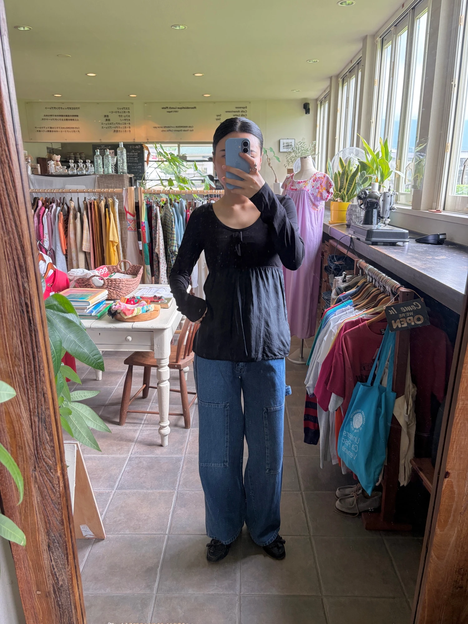 black silk long sleeve tops 2