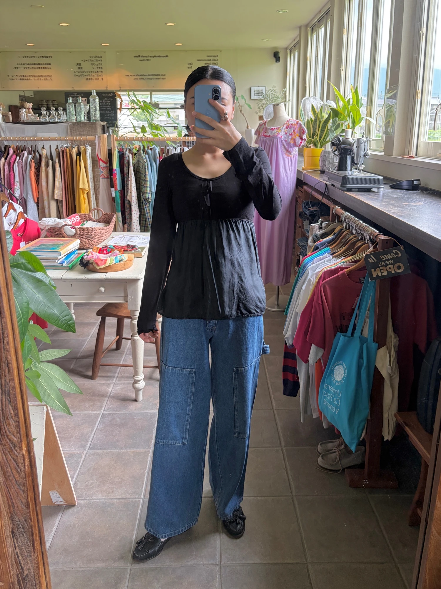 black silk long sleeve tops 4