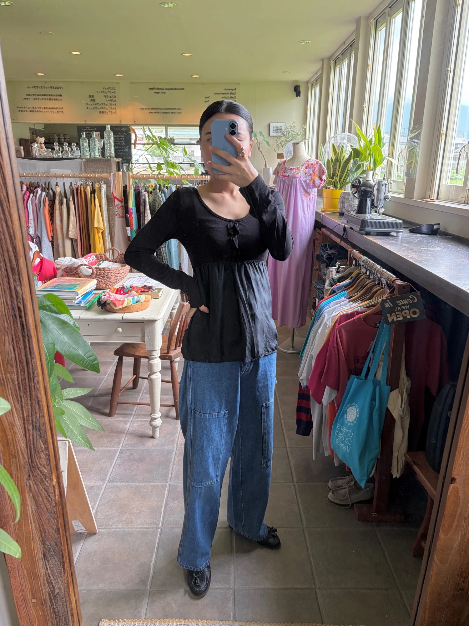 black silk long sleeve tops 9