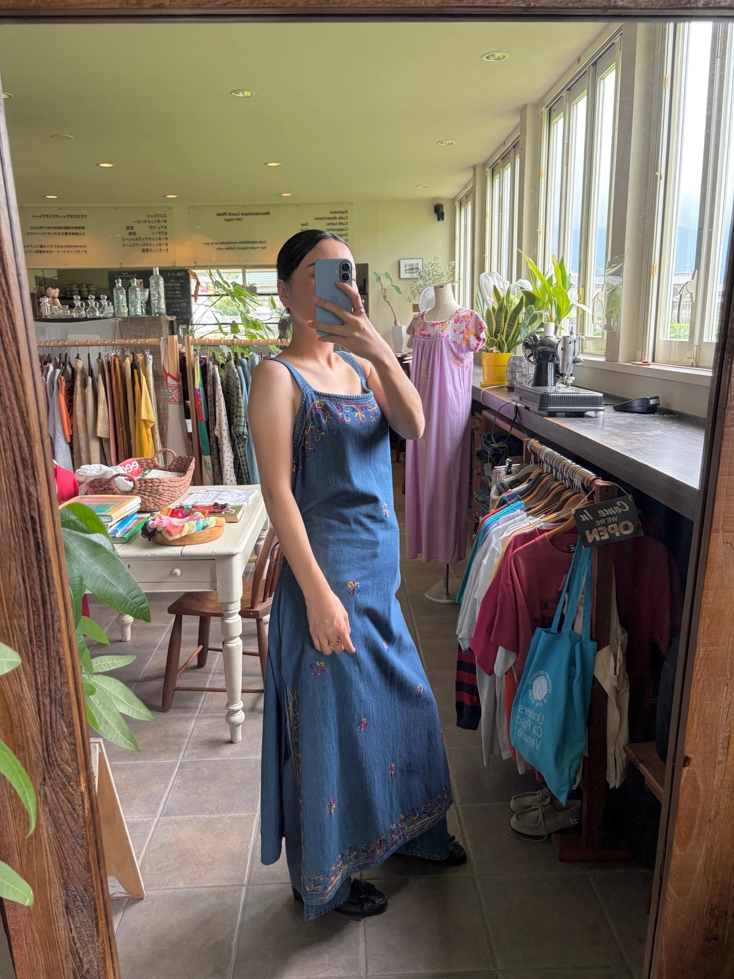 embroidered denim dress 6