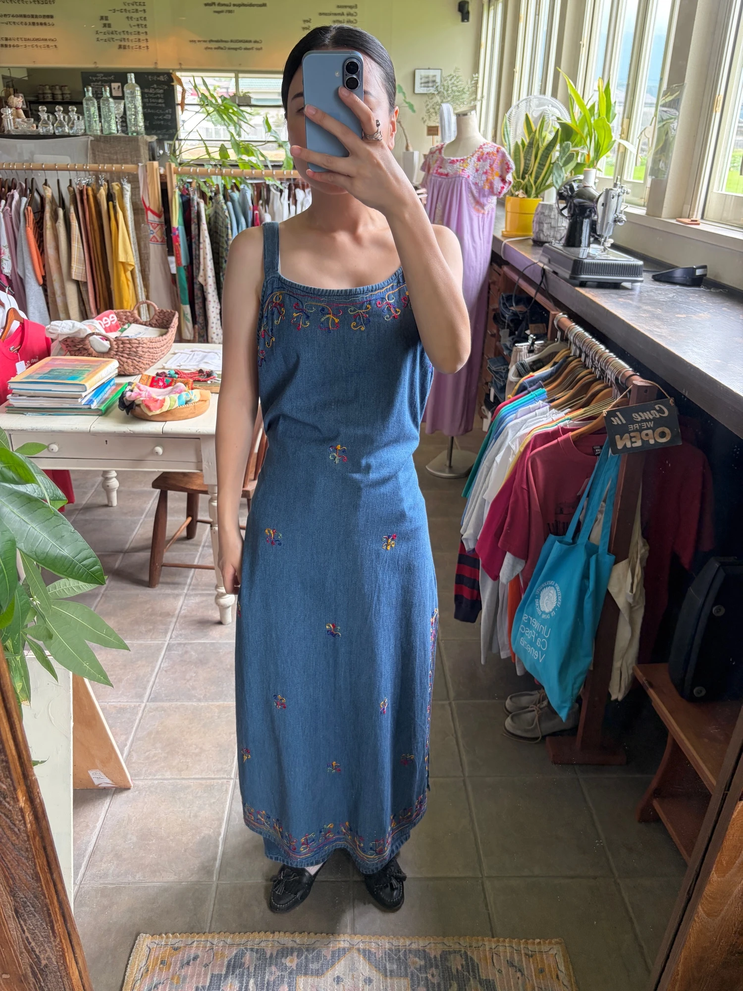 embroidered denim dress 8