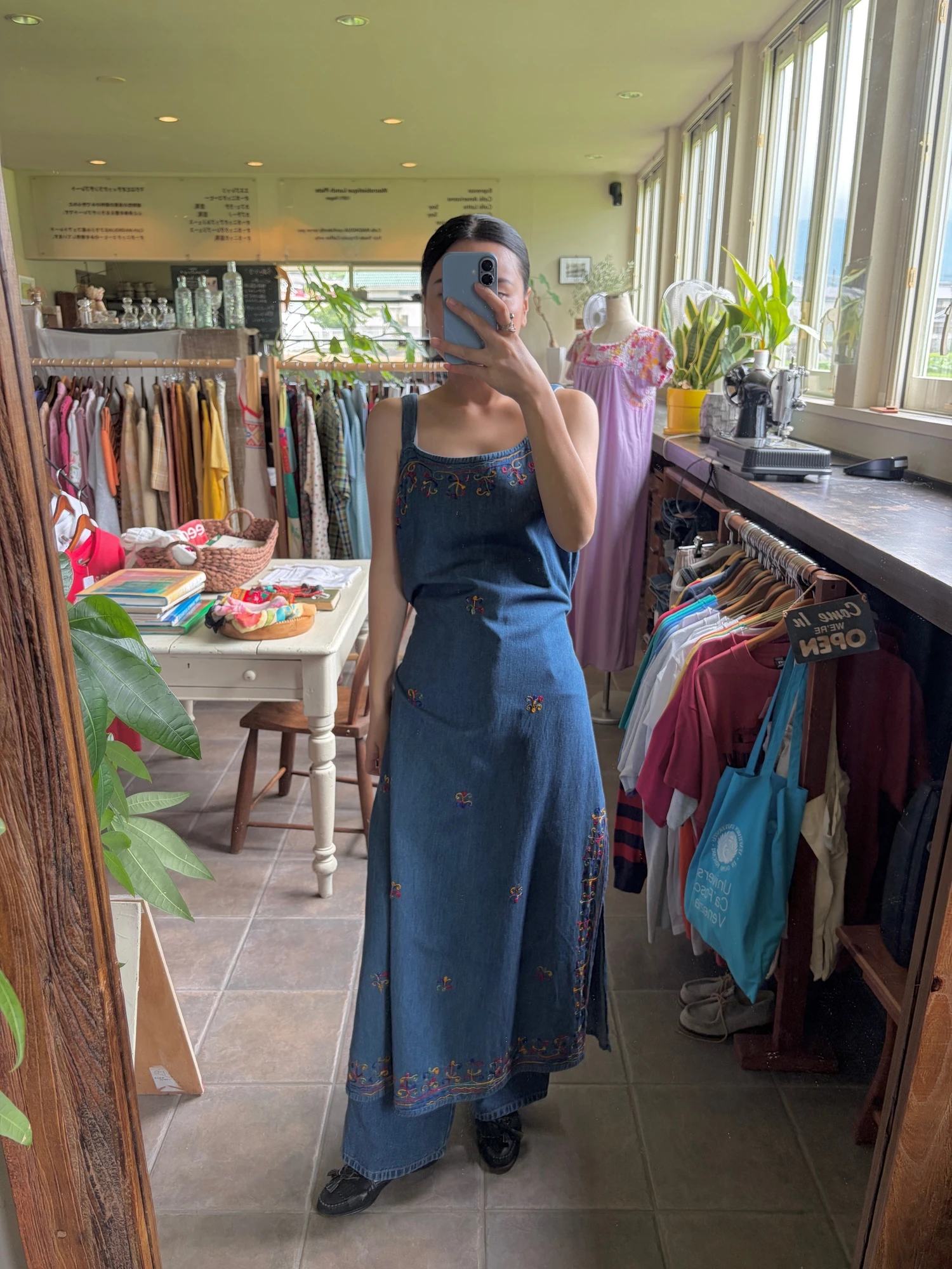 embroidered denim dress 9