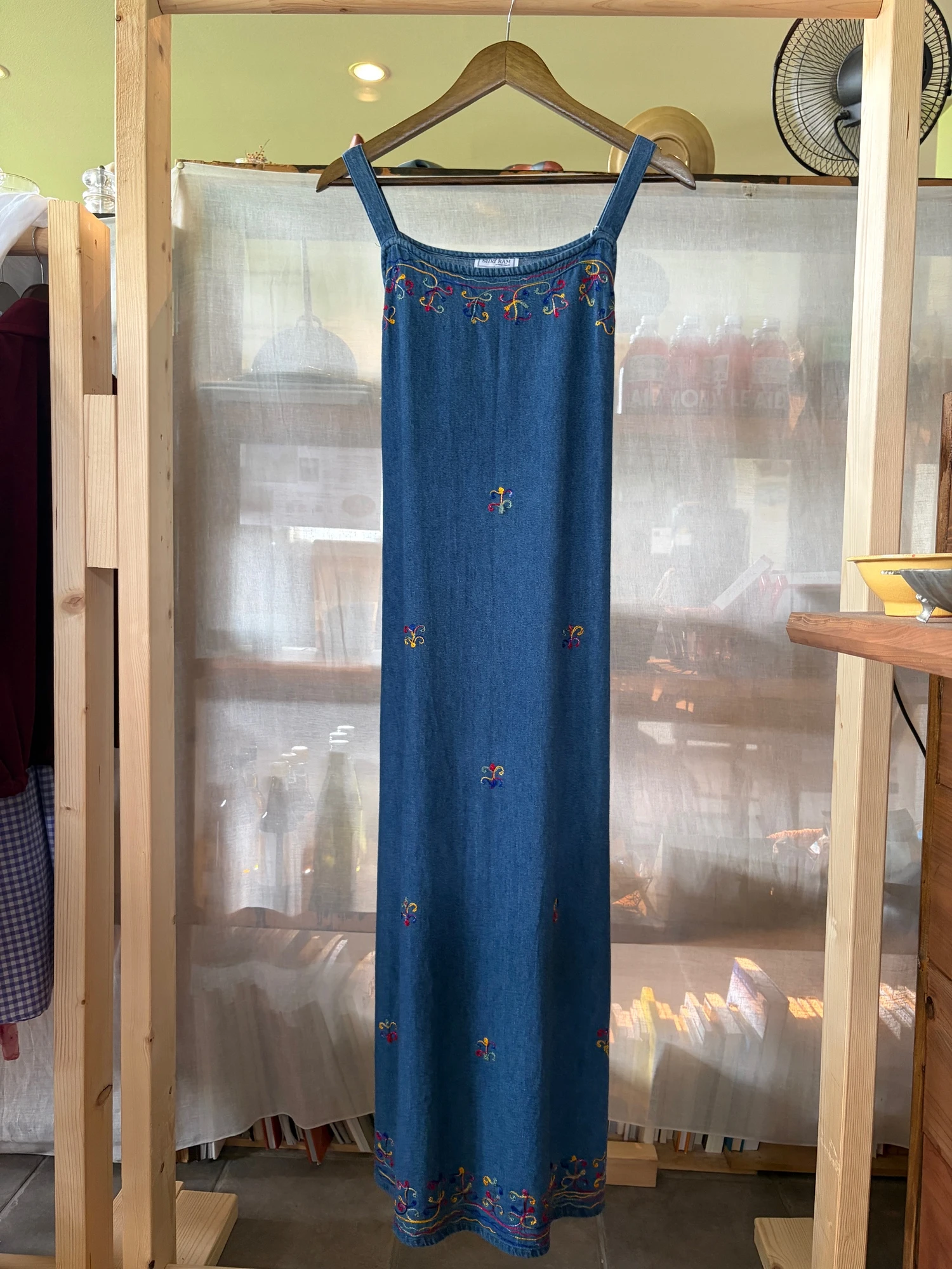 embroidered denim dress 3