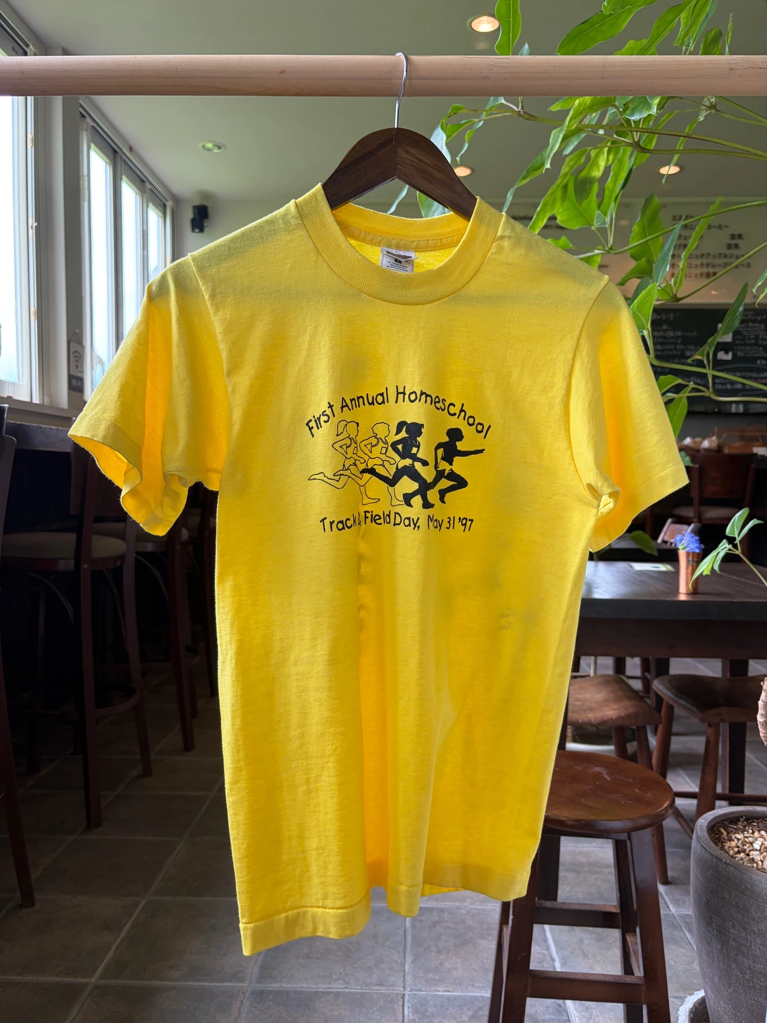 made in USA vtg yellow t shirt 3
