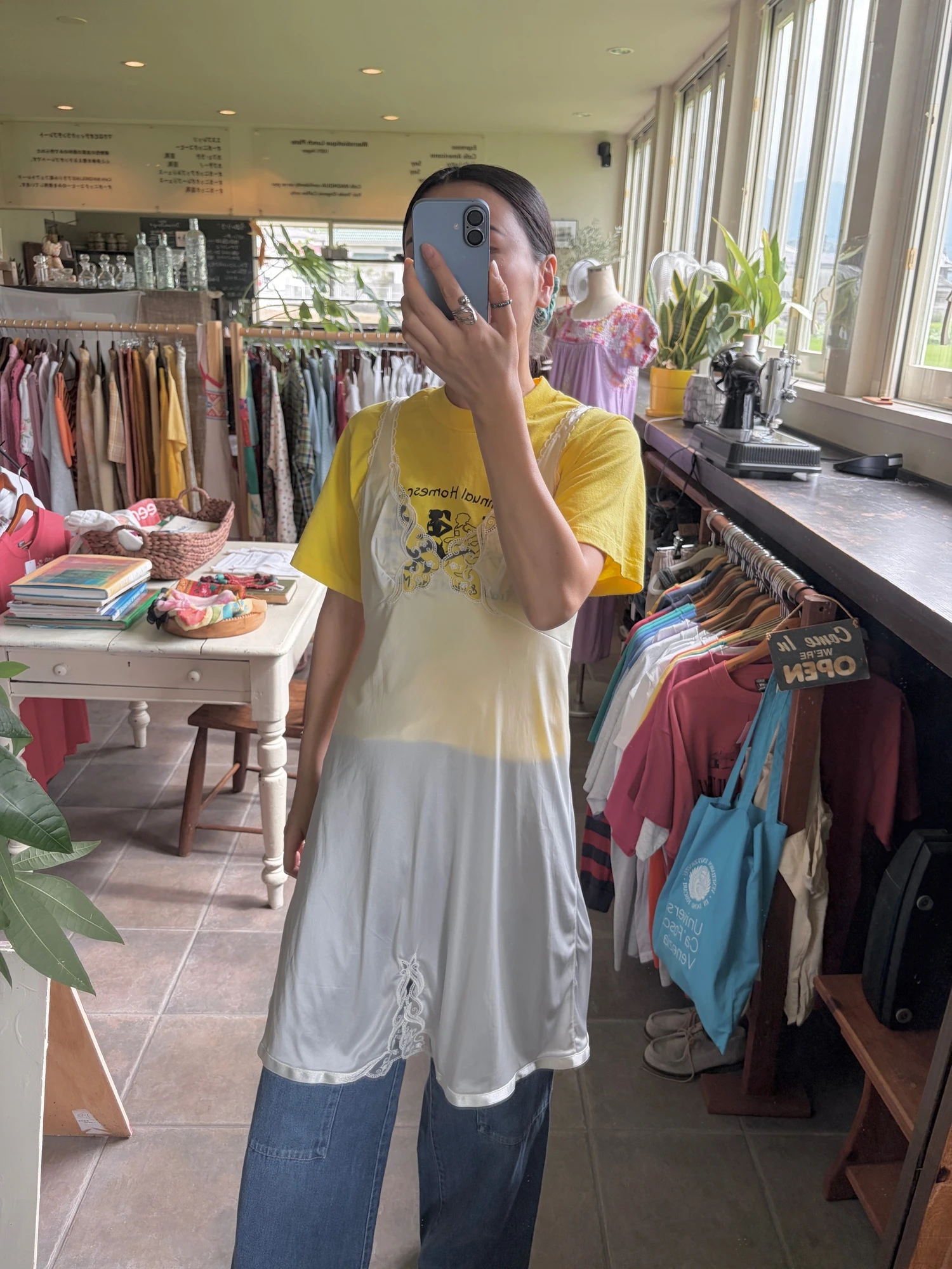 made in USA vtg yellow t shirt 6