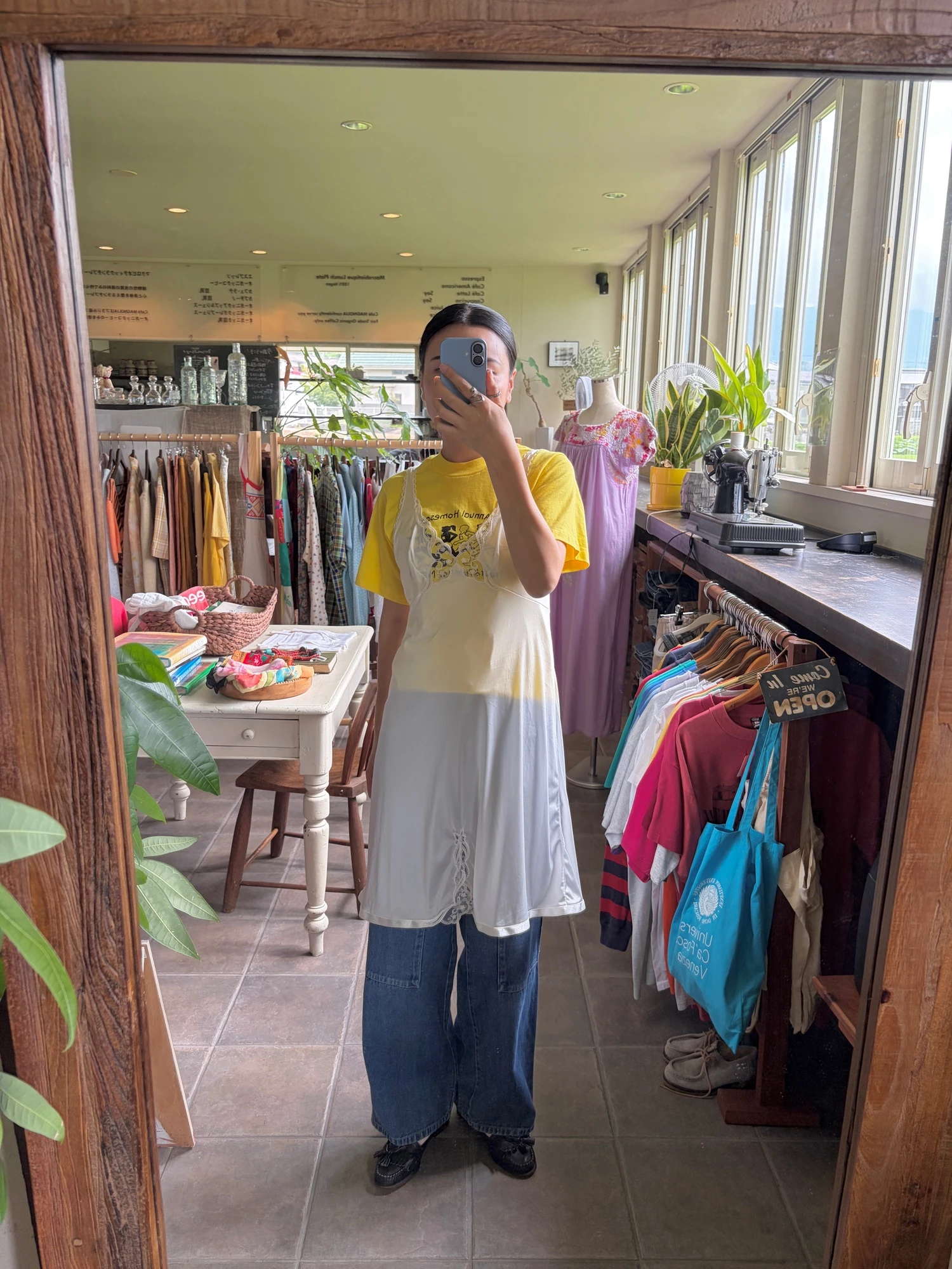 made in USA vtg yellow t shirt 7