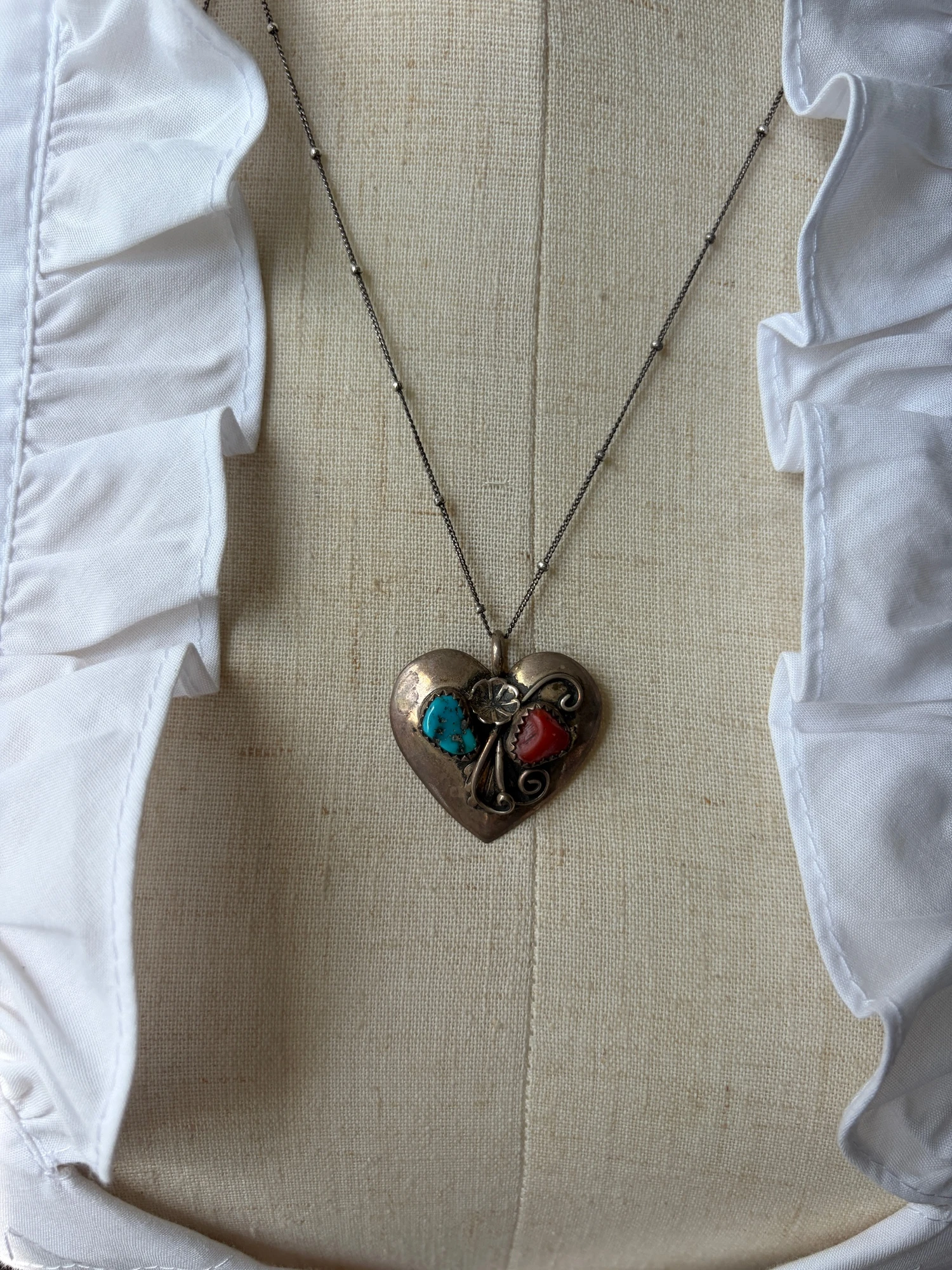 1950s Navajo pendant top 7