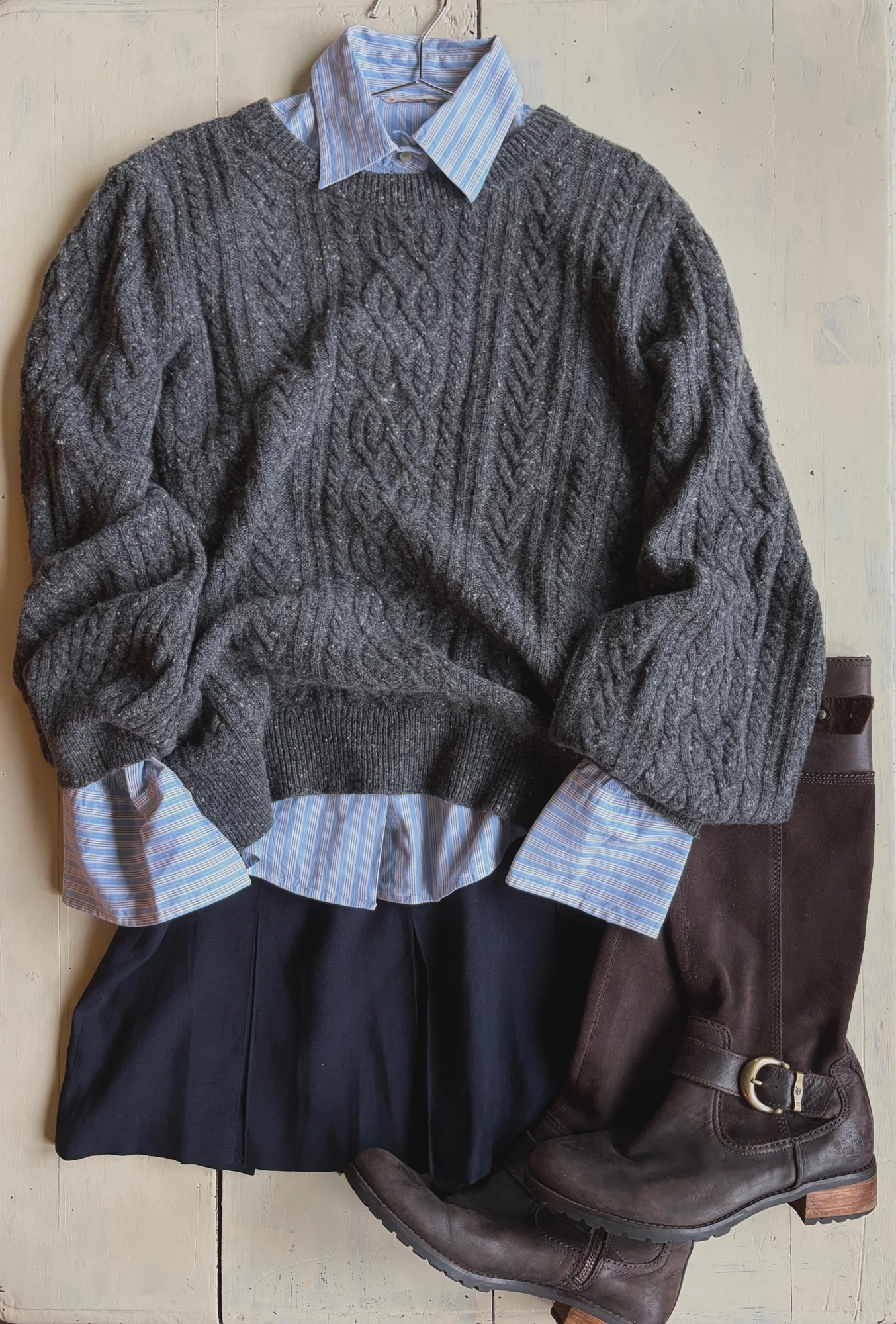 Lauren gray wool sweater