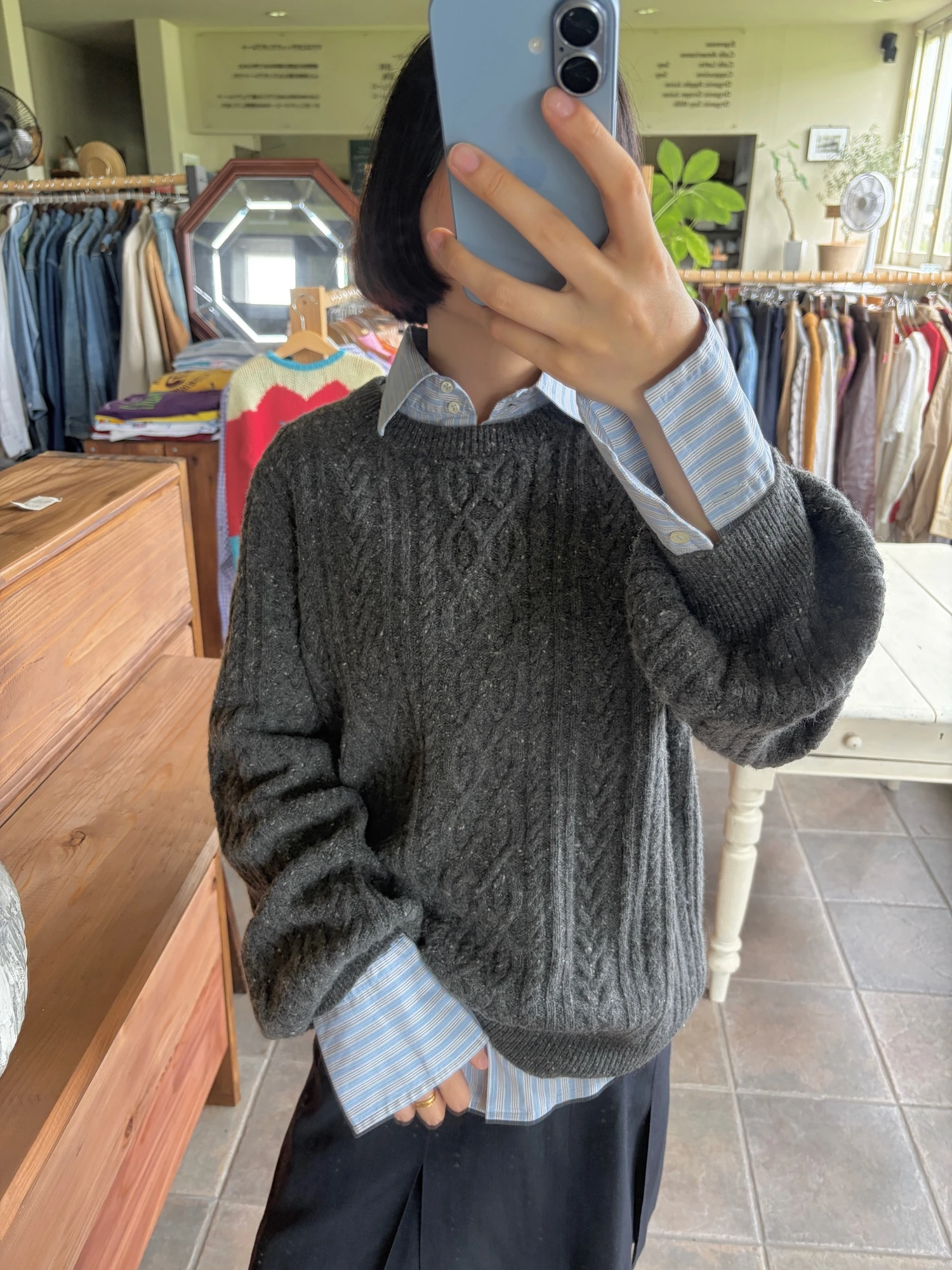 Lauren gray wool sweater 8