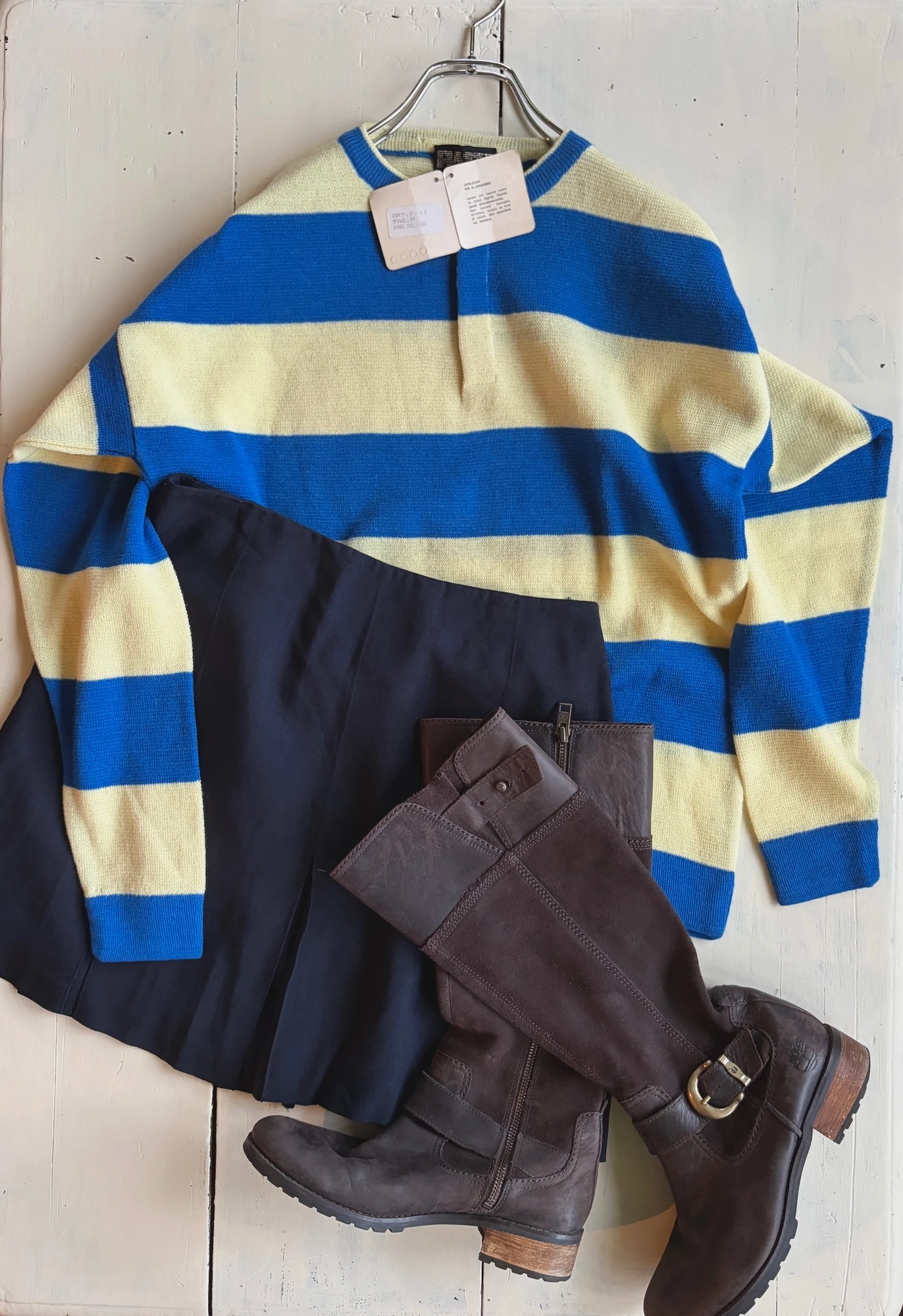 deadstock made in Italy blue sweater