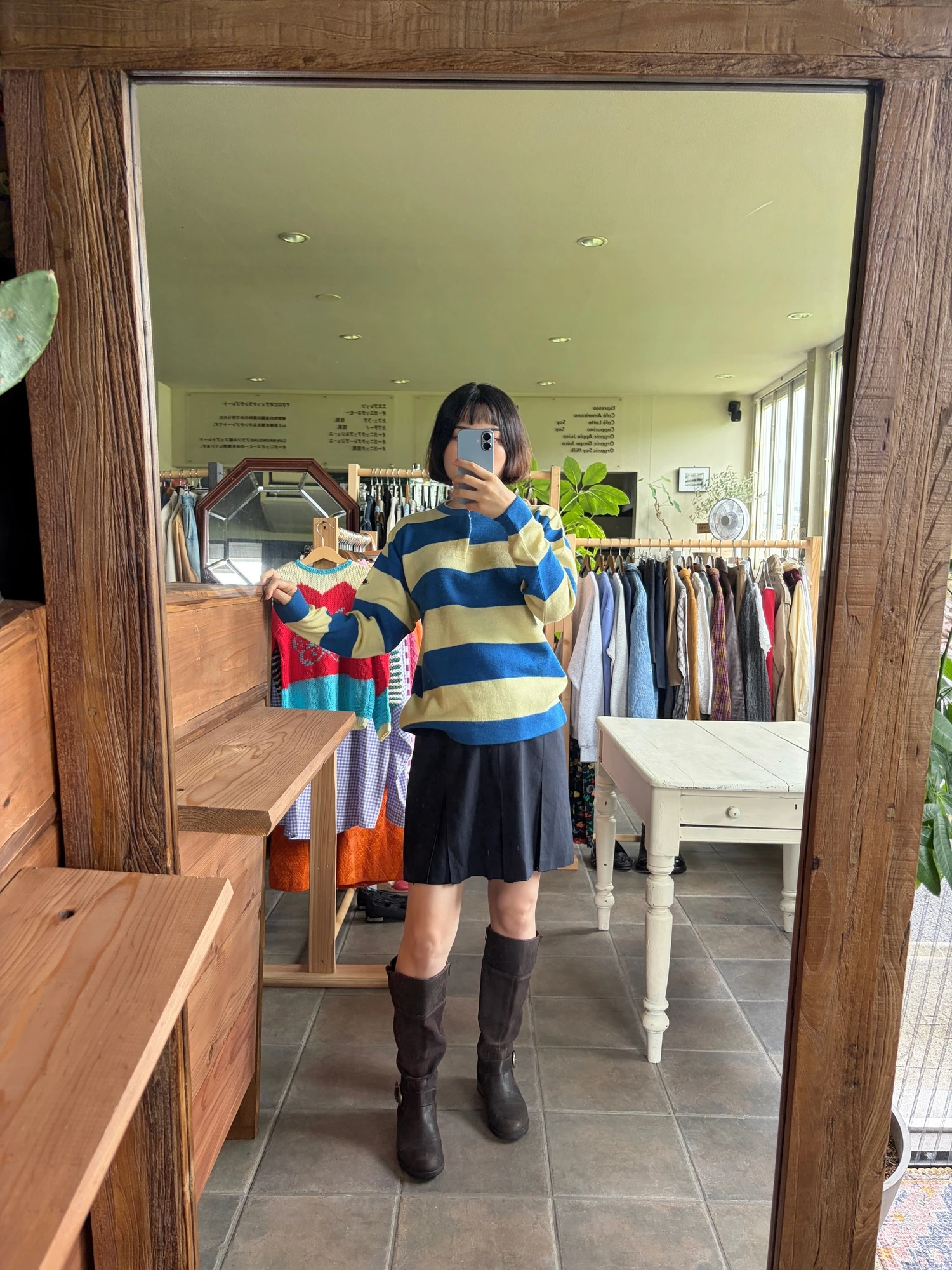 deadstock made in Italy blue sweater 2