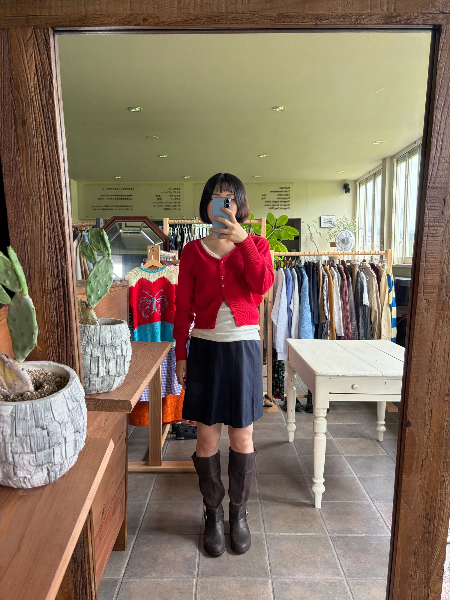 made in Italy red knit cardigan 5