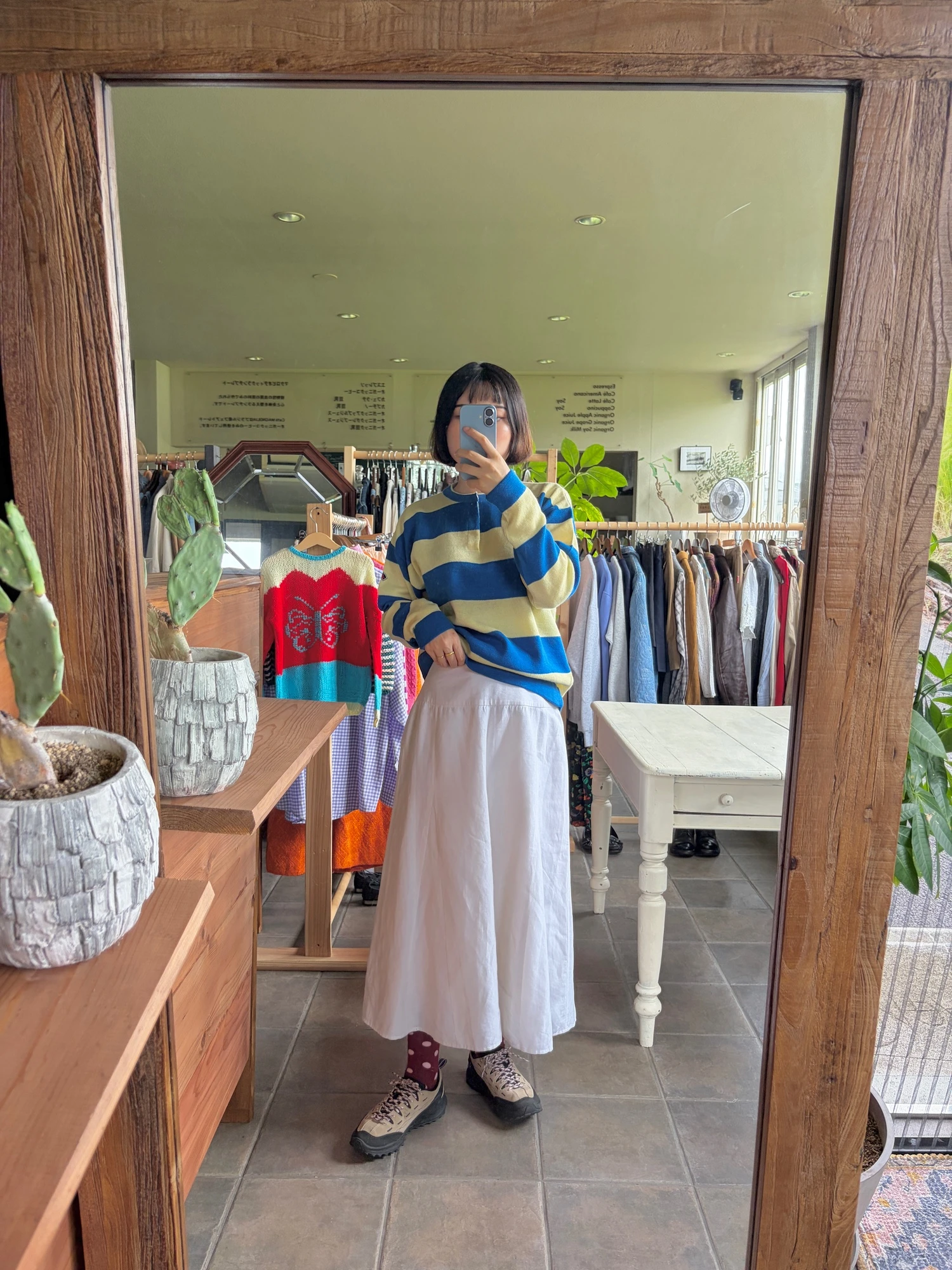 white linen skirt 2