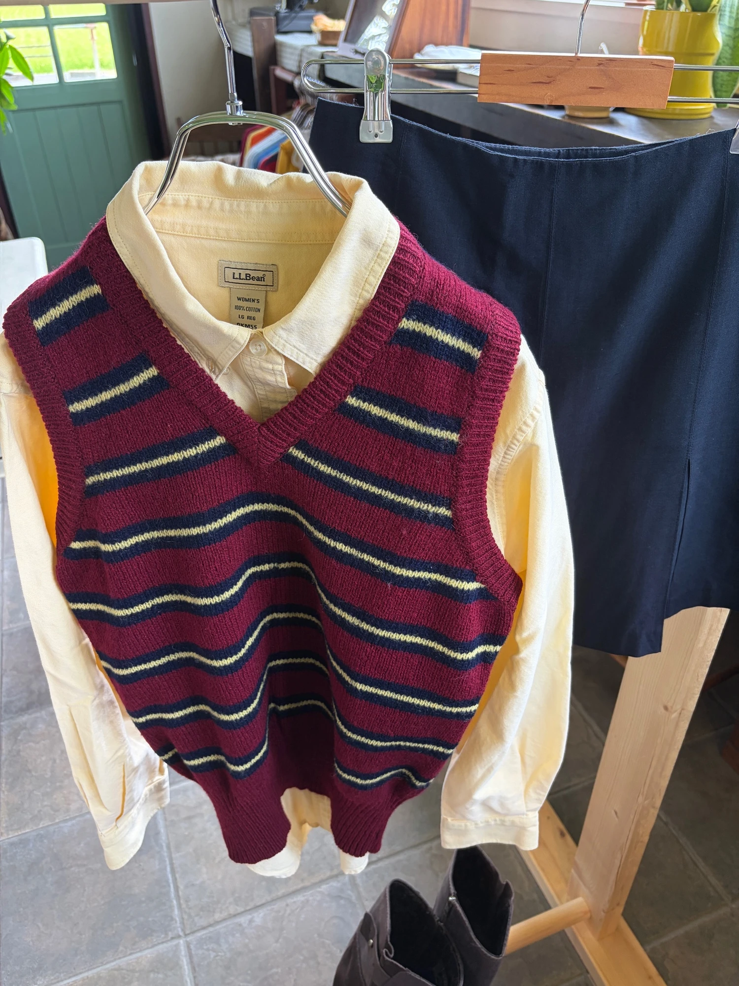 lightyellow cotton long sleeve shirt 9