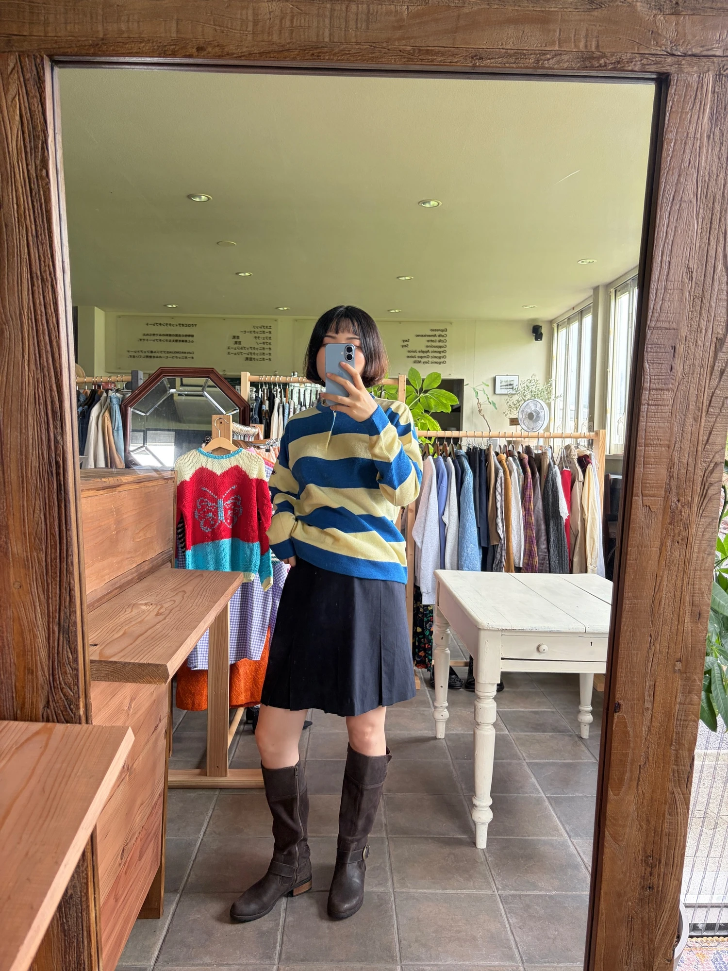 made in Italy pleats wool skirt 3