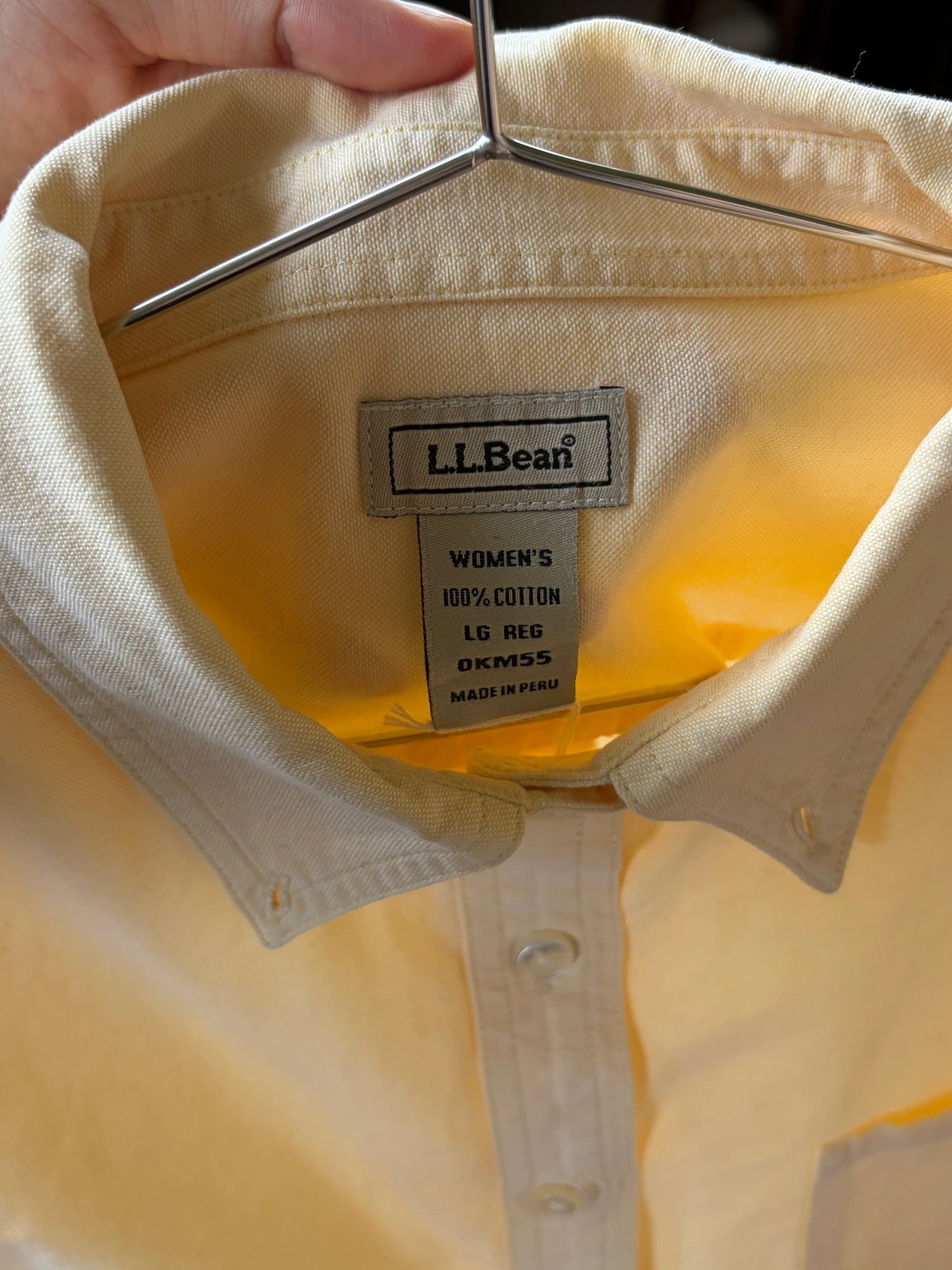 lightyellow cotton long sleeve shirt 8