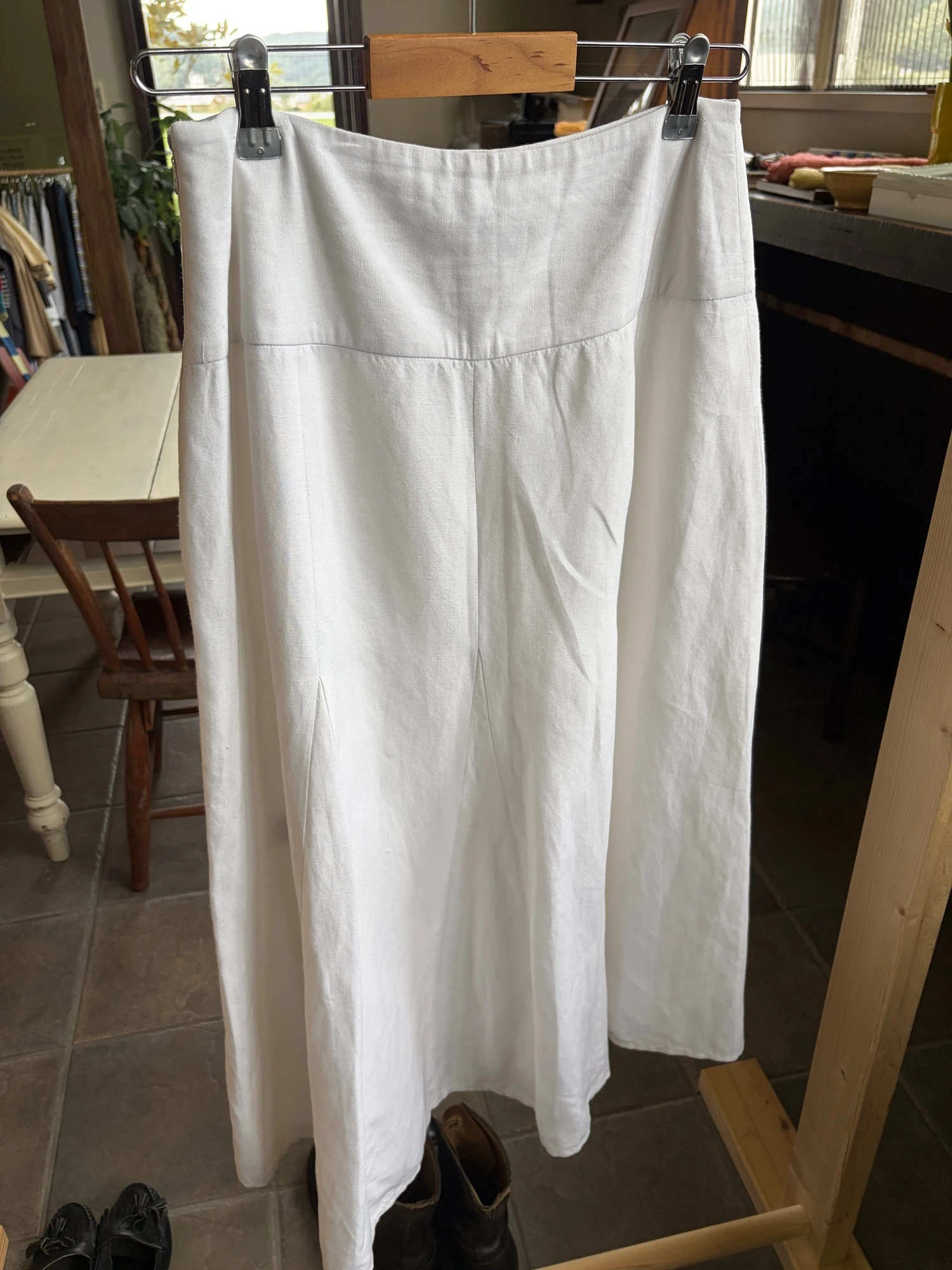 white linen skirt 9