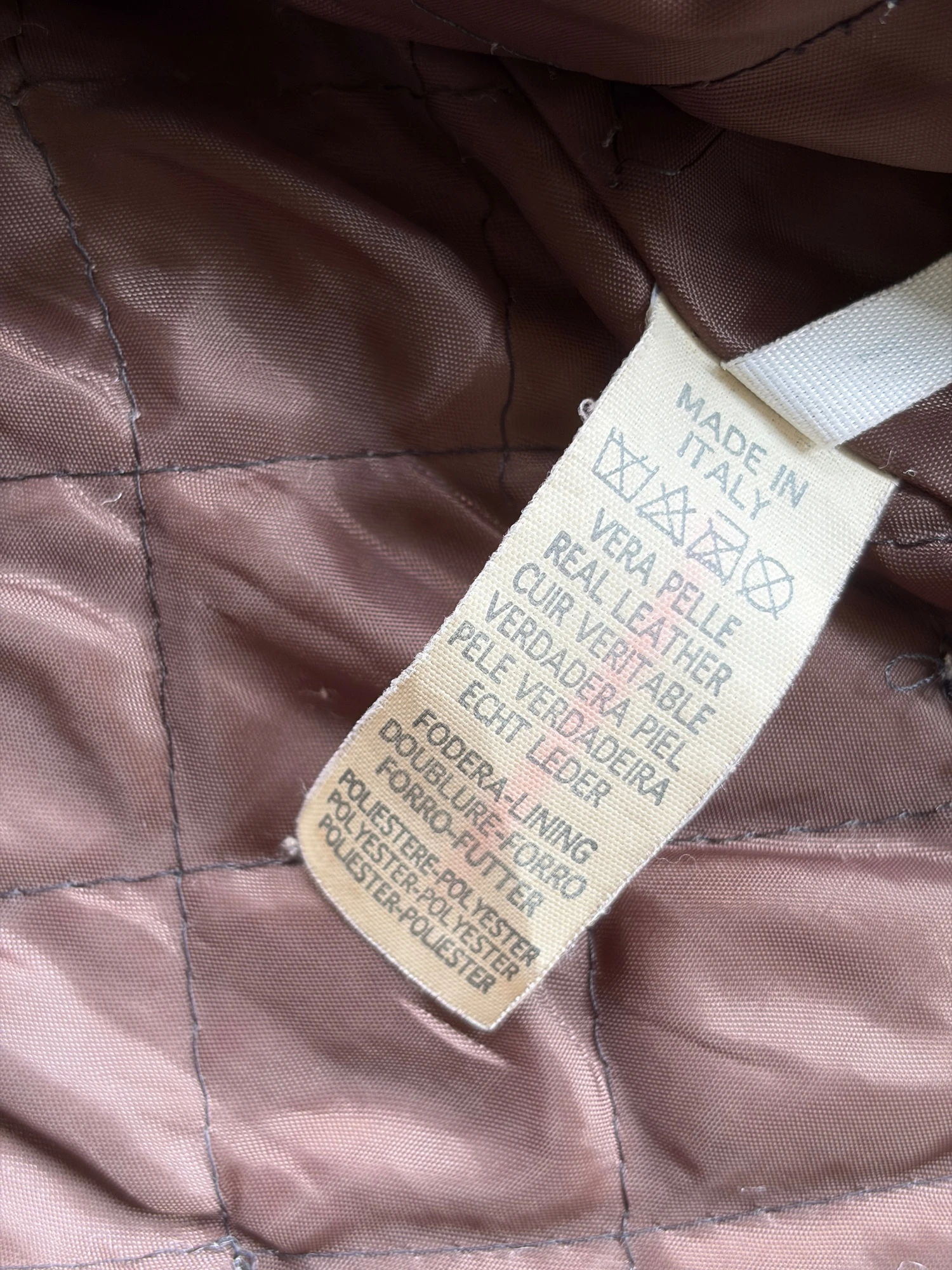 made in Italy burgundy real leather jacket 14