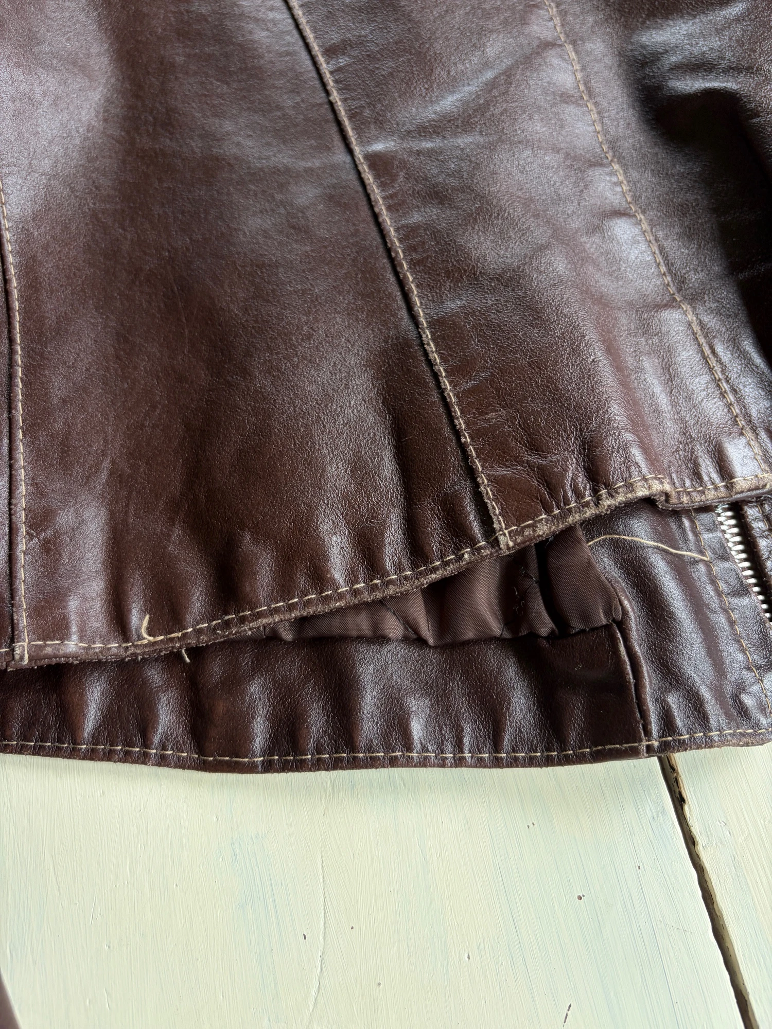 made in Italy burgundy real leather jacket 15