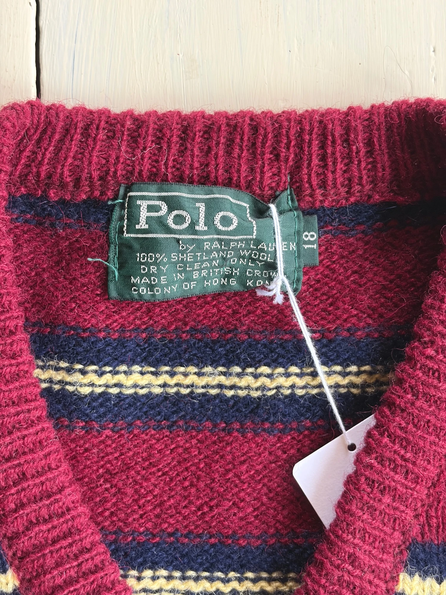 polo RL wine red wool vest 8
