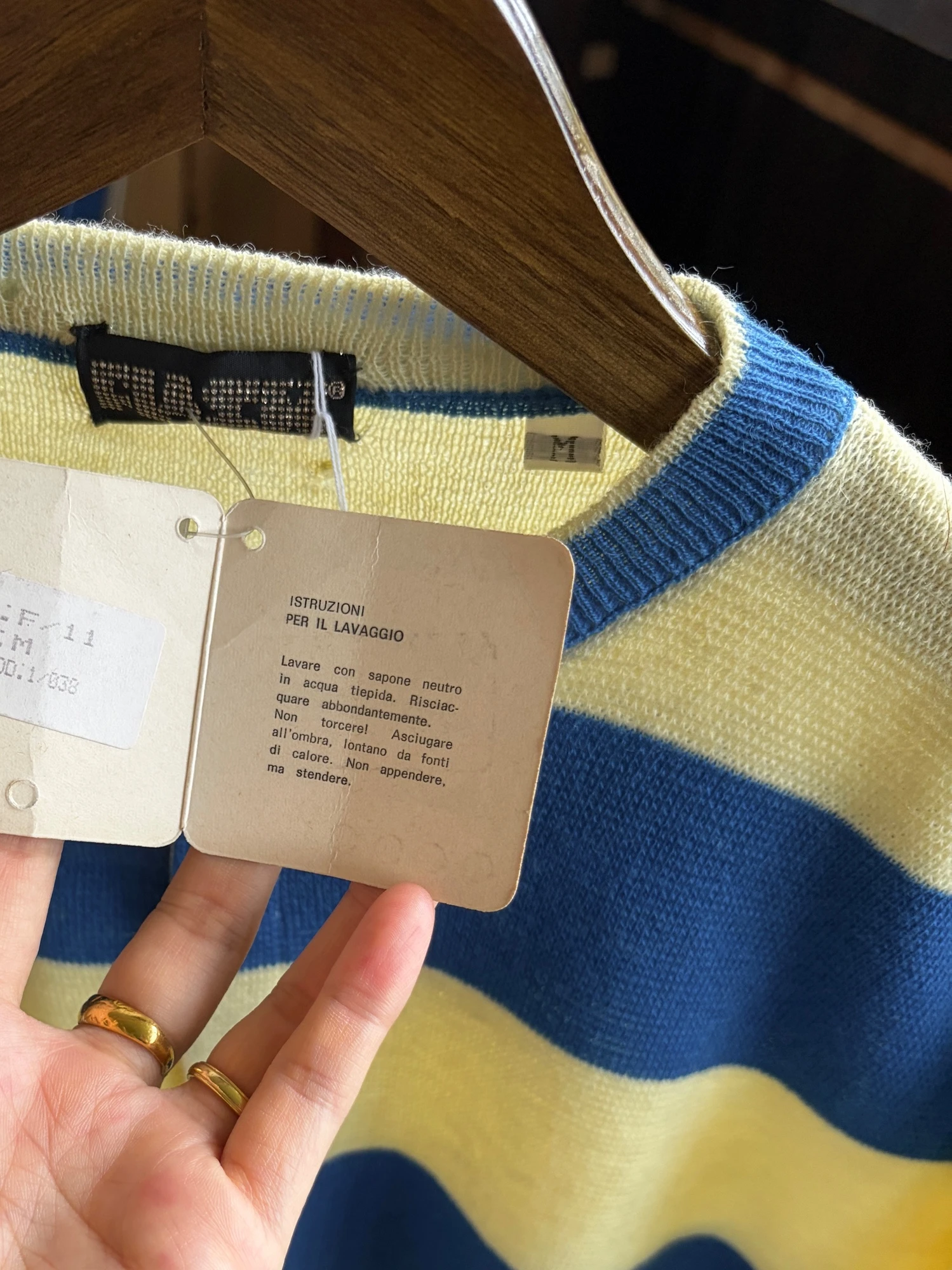 deadstock made in Italy blue sweater 10