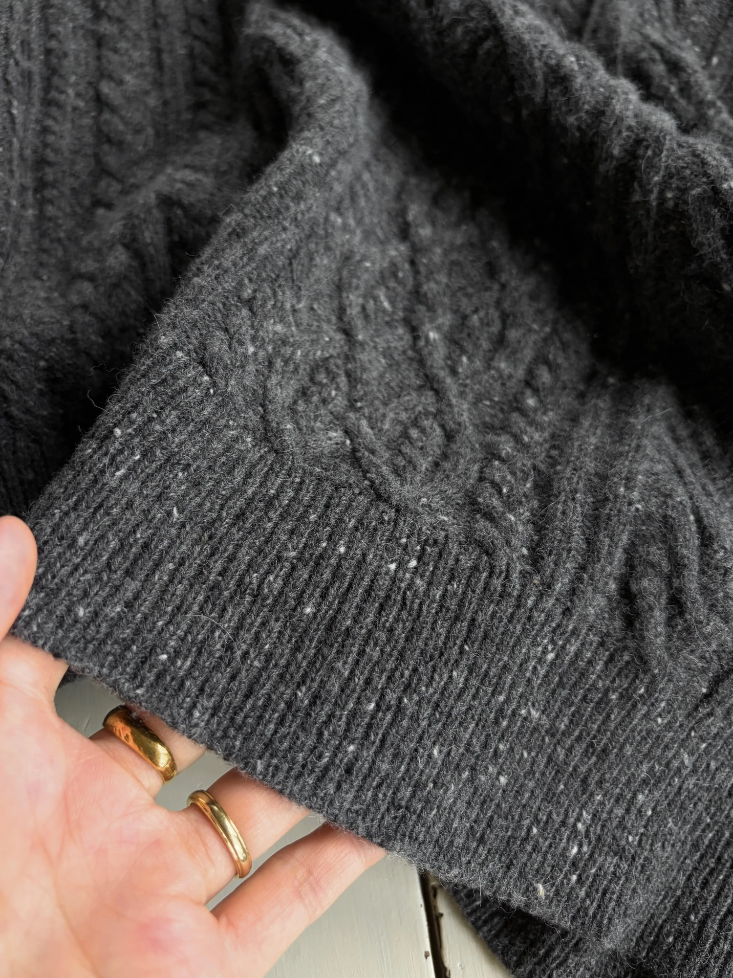 Lauren gray wool sweater 11