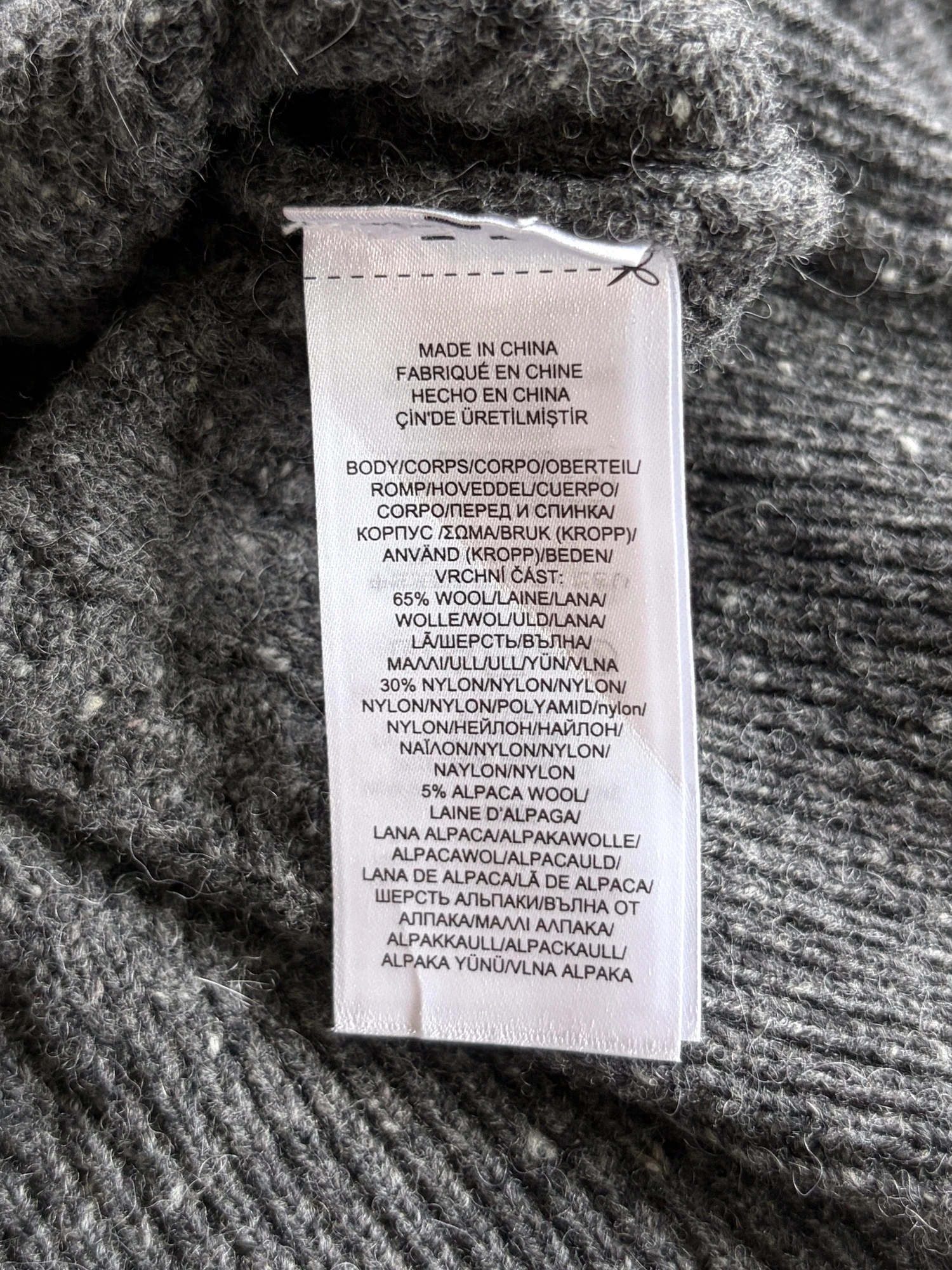 Lauren gray wool sweater 12
