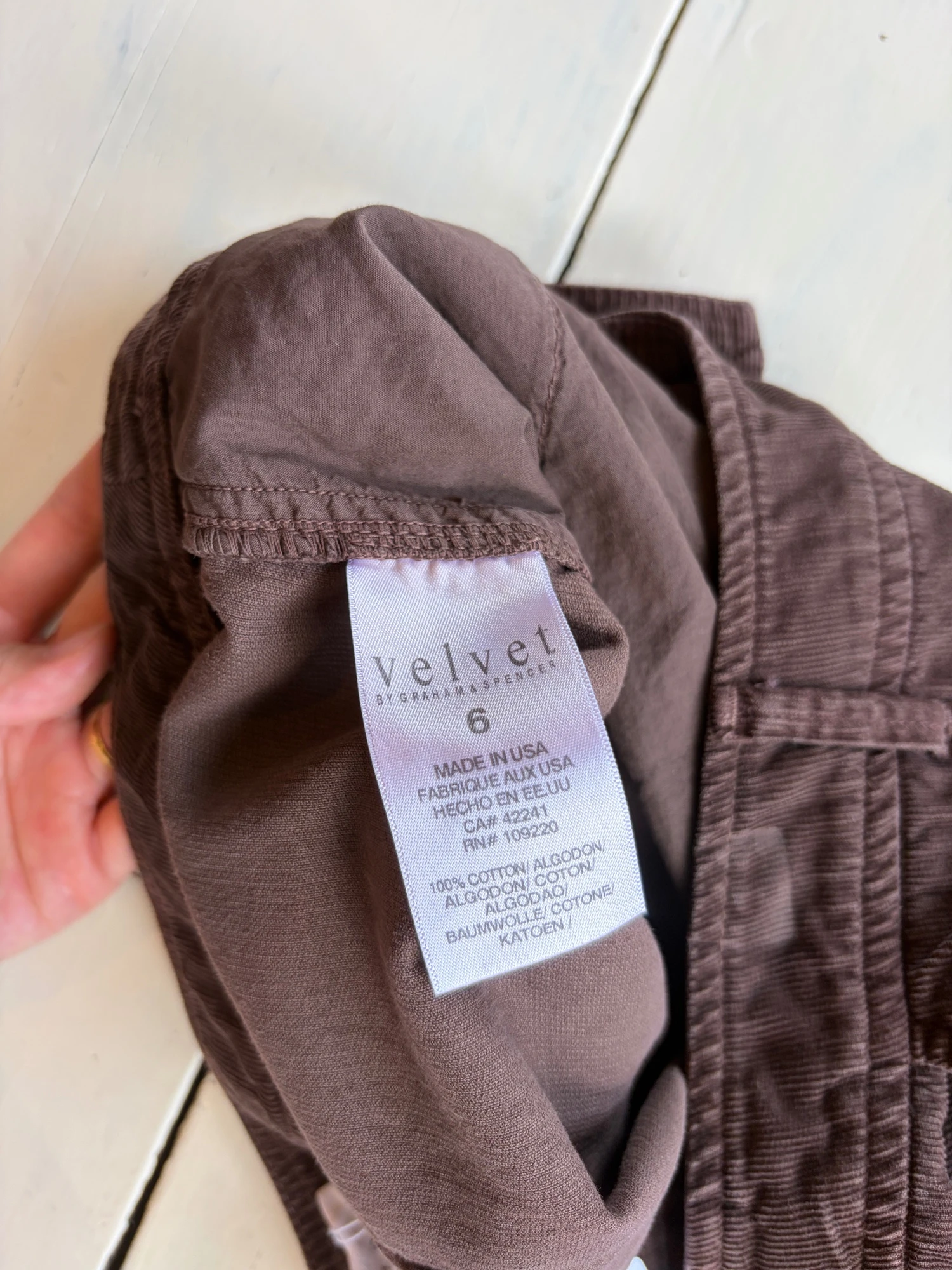 made in usa brown corduroy long skirt 5