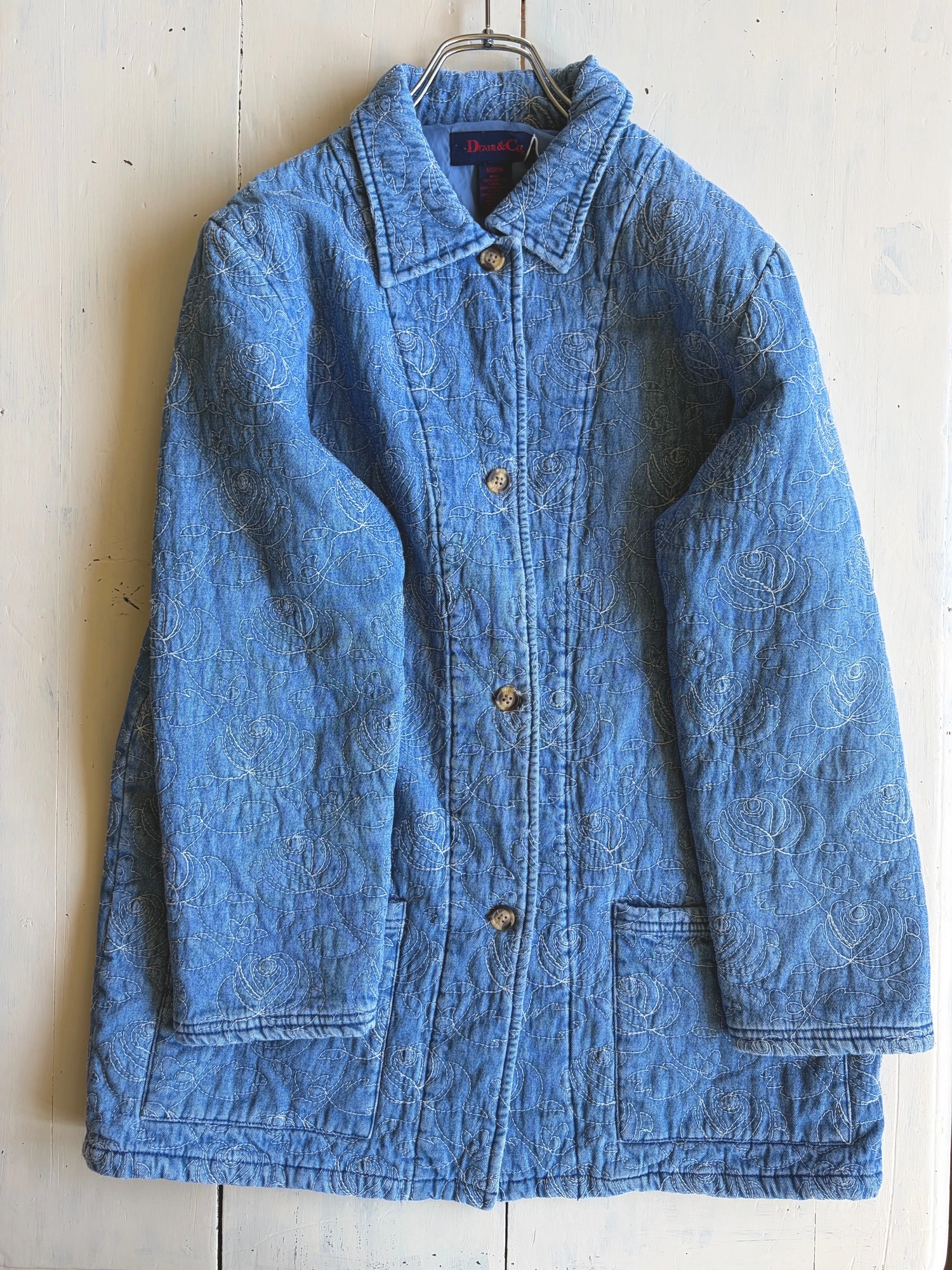 embroidered denim jacket 6