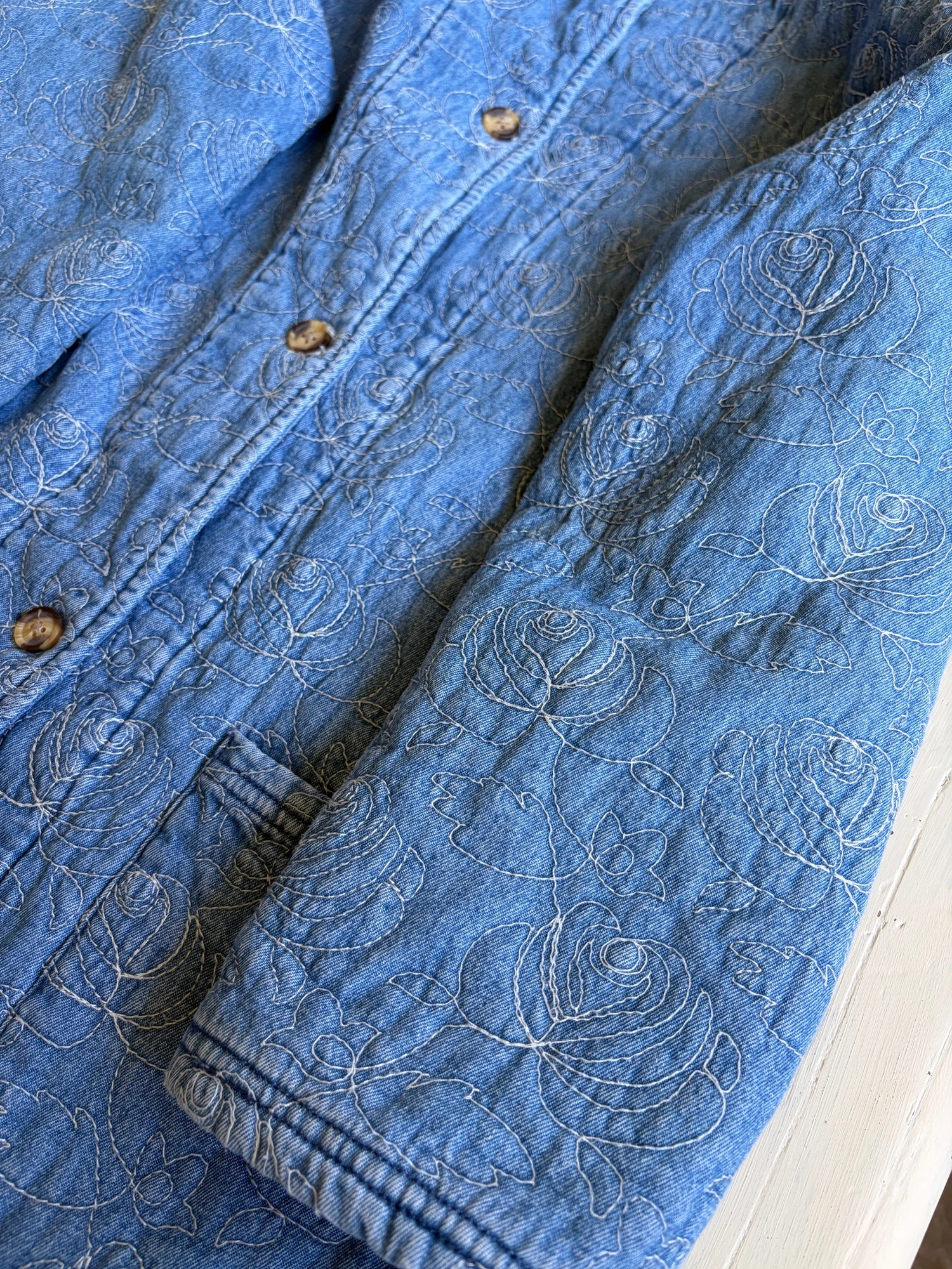 embroidered denim jacket 7